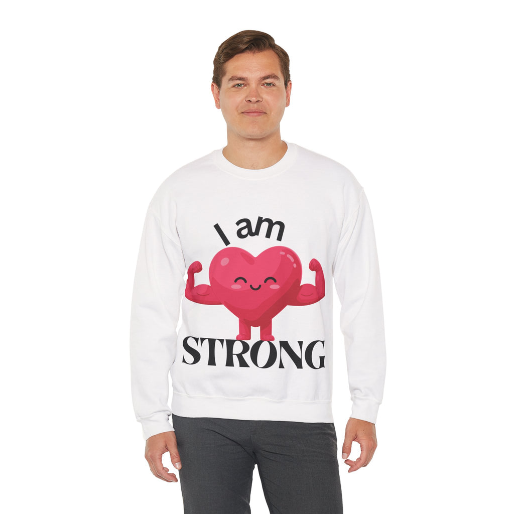 I Am Strong Heart Crewneck Sweatshirt