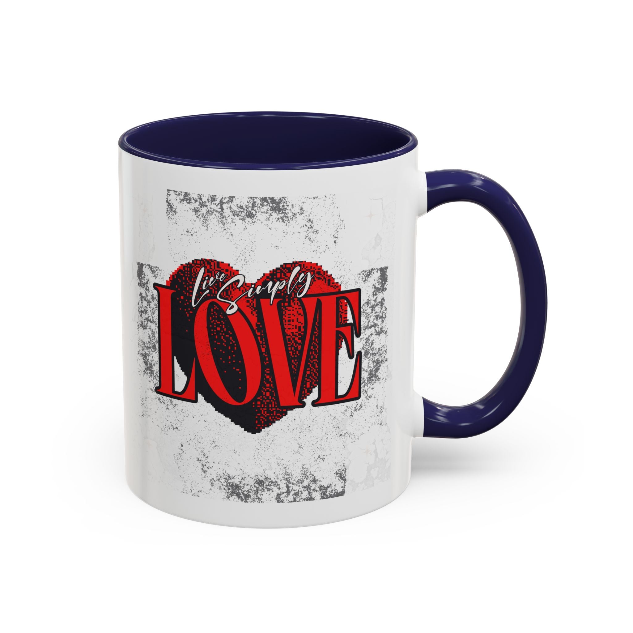 Love Accent Coffee Mug - Perfect Gift for Valentine's Day, Romantic Gift, Heart Mug, Coffee Lovers, Personalized Mug
