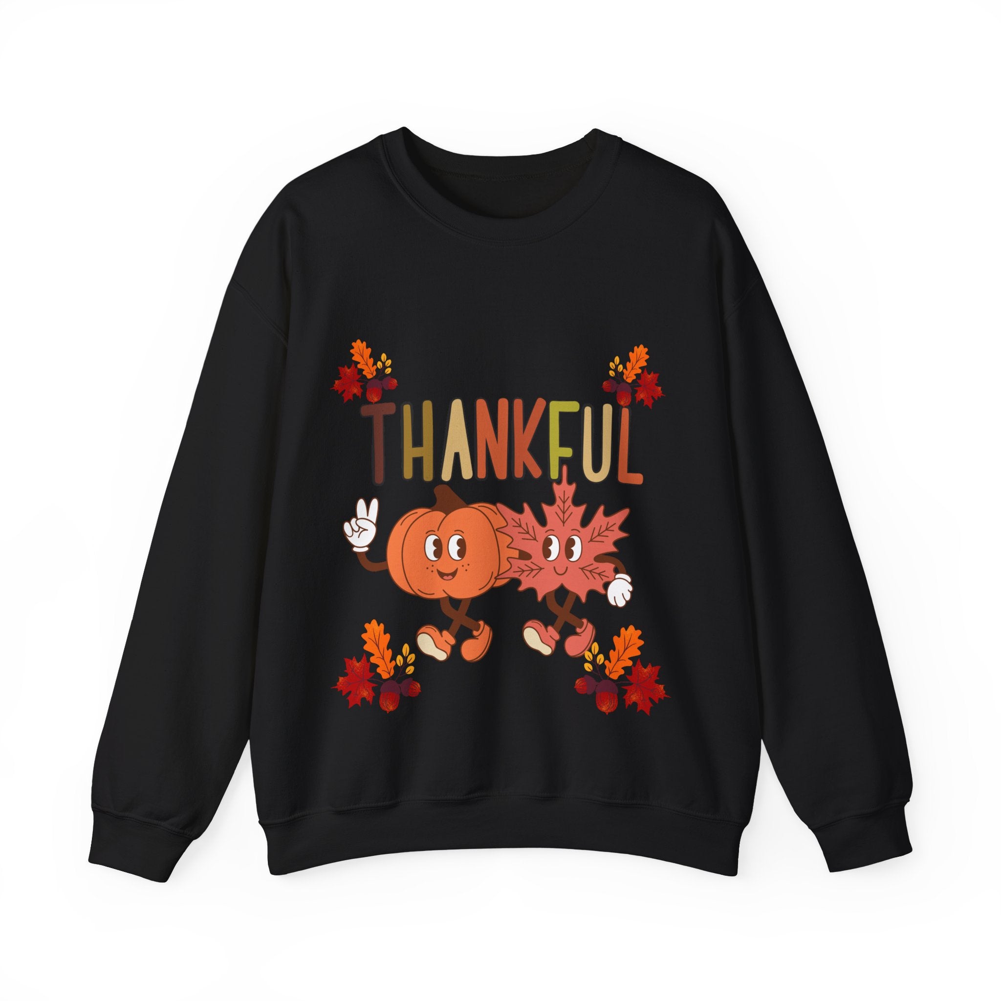 Thankful Autumn Crewneck Sweatshirt, Cozy Fall Sweater, Unisex Sweatshirt, Thanksgiving Gift, Cute Seasonal Apparel
