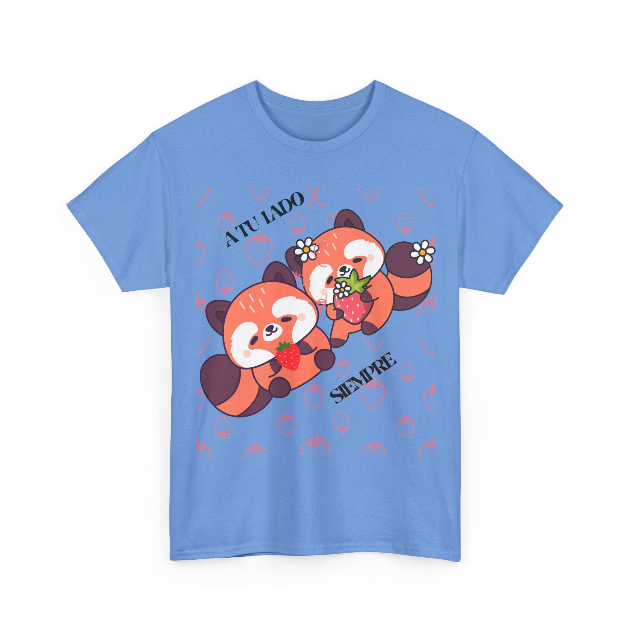Red Panda Snack Time T-Shirt – Cute Kawaii Animal Tee with "A Little So Sweet" Design