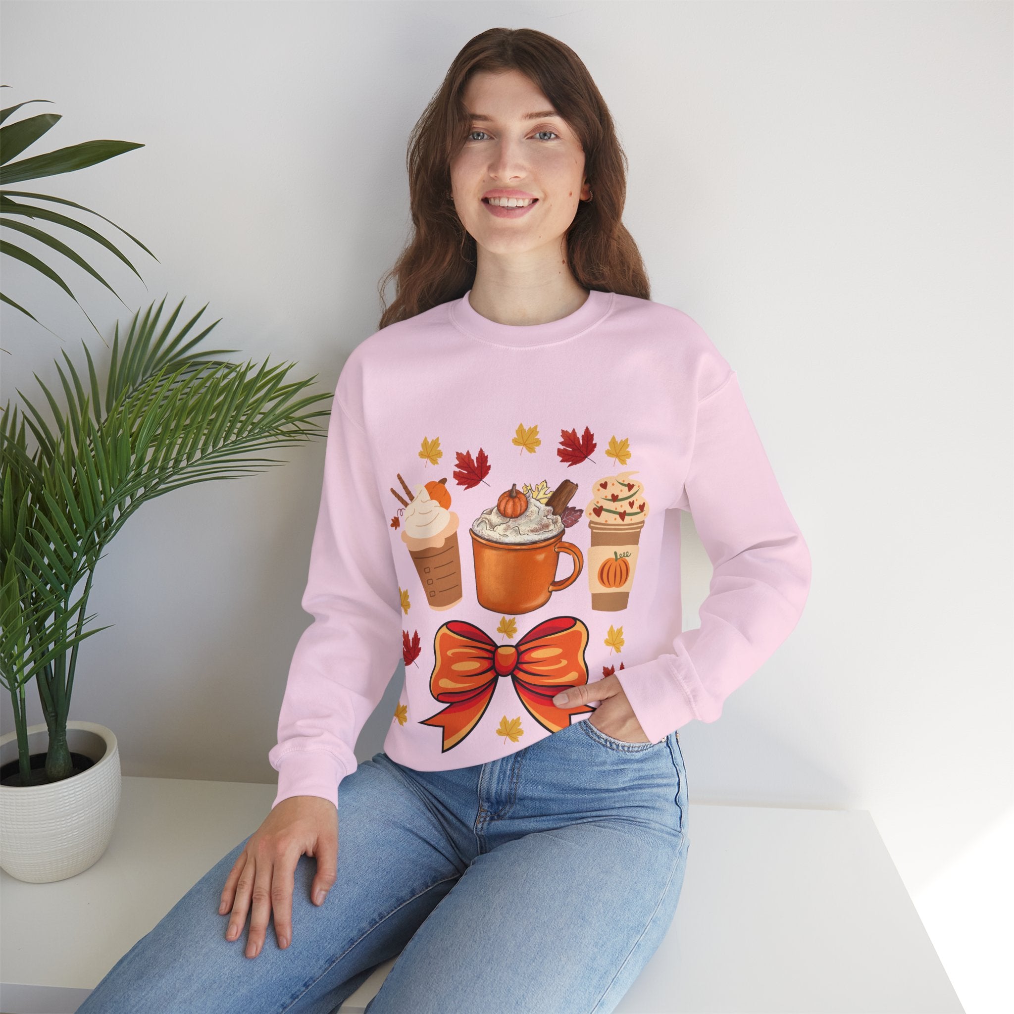Autumn Vibes Sweatshirt, Cozy Crewneck for Fall, Pumpkin Spice Sweatshirt, Cute Gift for Thanksgiving, Warm Fashion Statement
