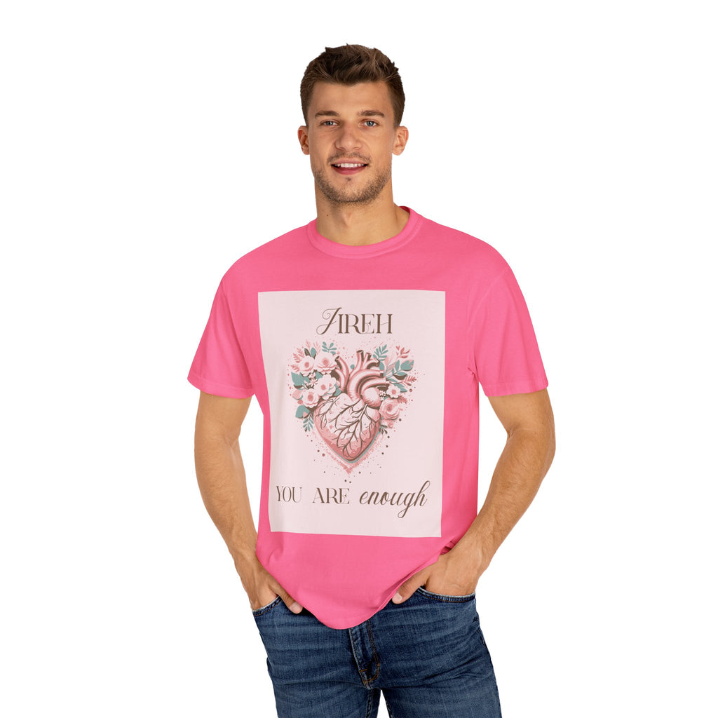 You Are Enough Floral Heart T-Shirt