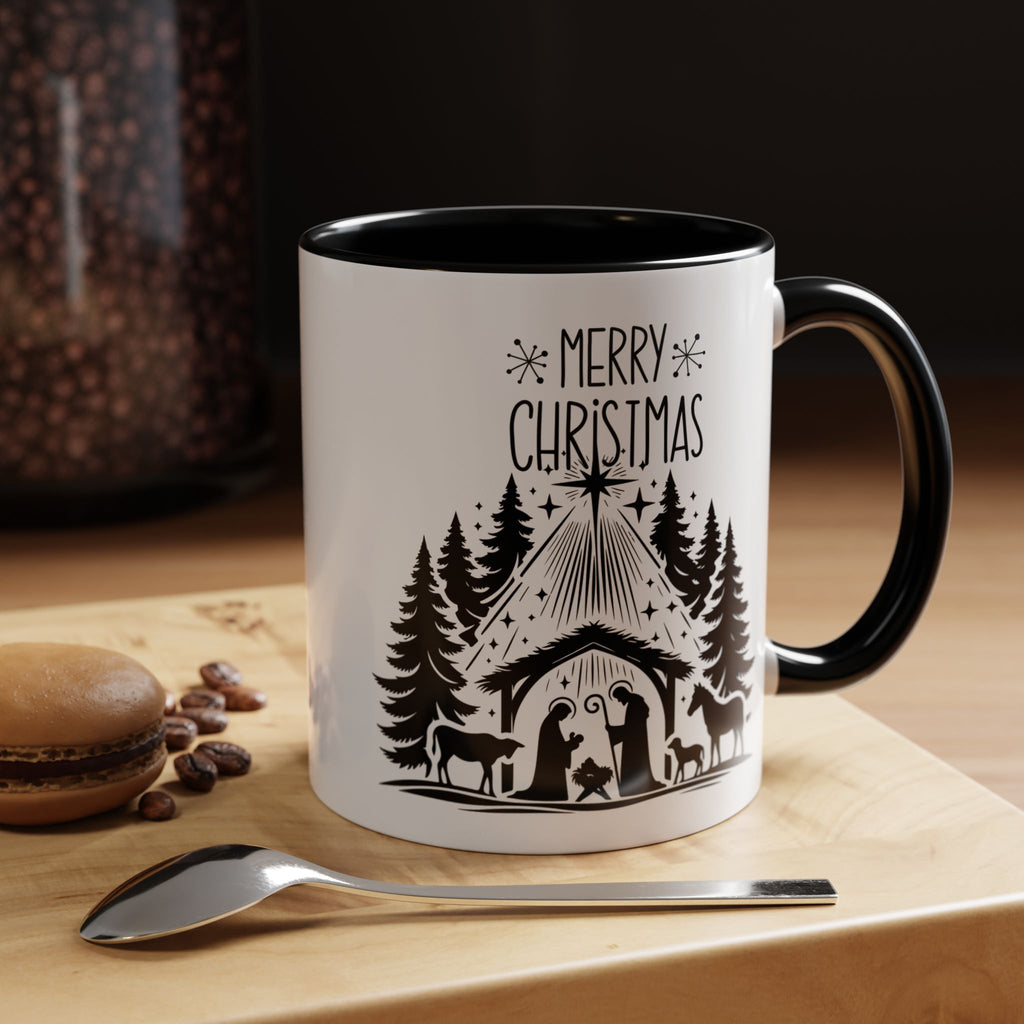 Cozy Holiday Coffee Mug, Winter Beverage Cup for Christmas, Gift for Nature Lovers, Camping Mug, Rustic Home Decor, Festive Drinkware