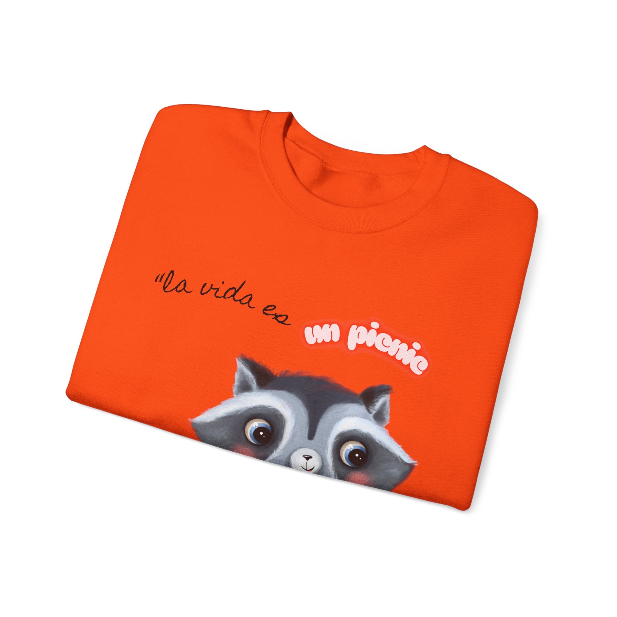 Cute Raccoon Sweatshirt, Cozy Fall Apparel, Gift for Animal Lovers, Cute Crewneck for Kids and Adults, Sweatshirt for Birthdays, Party Wear
