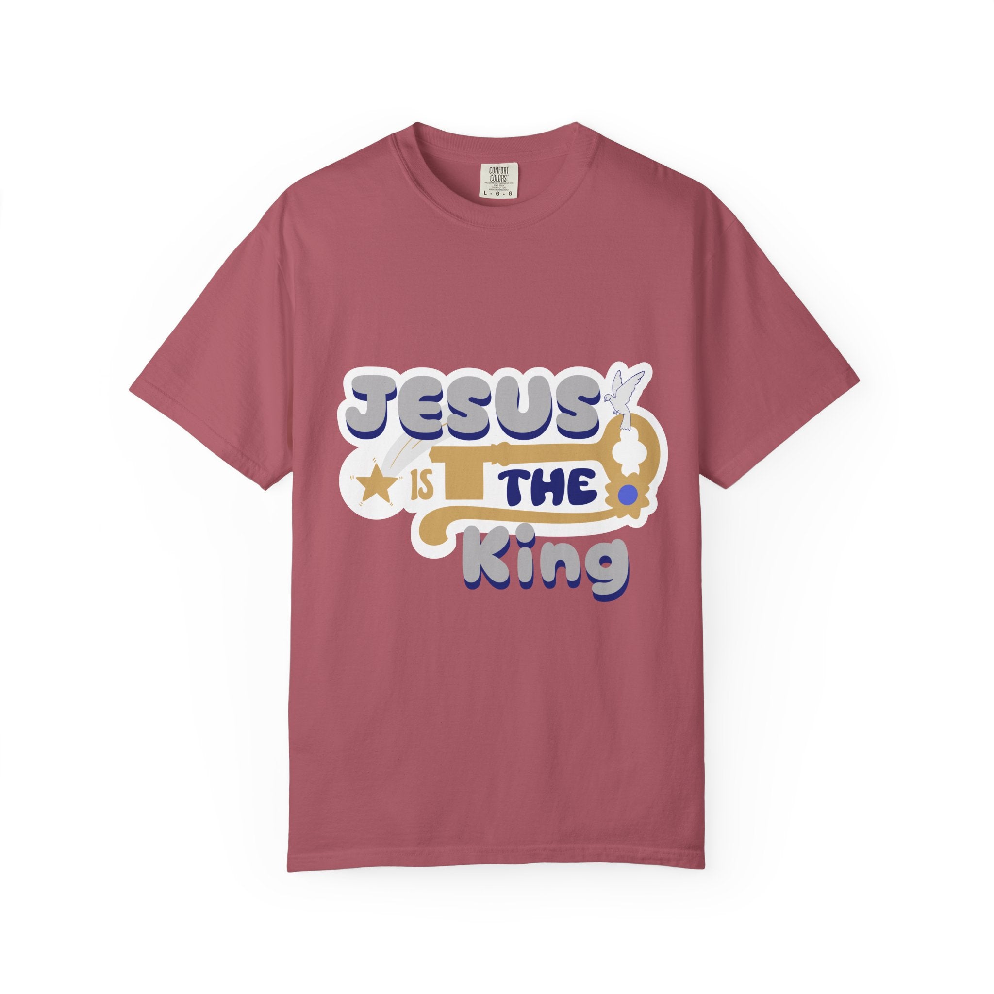 Jesus Is The King T-Shirt — Retro Christian Faith Tee