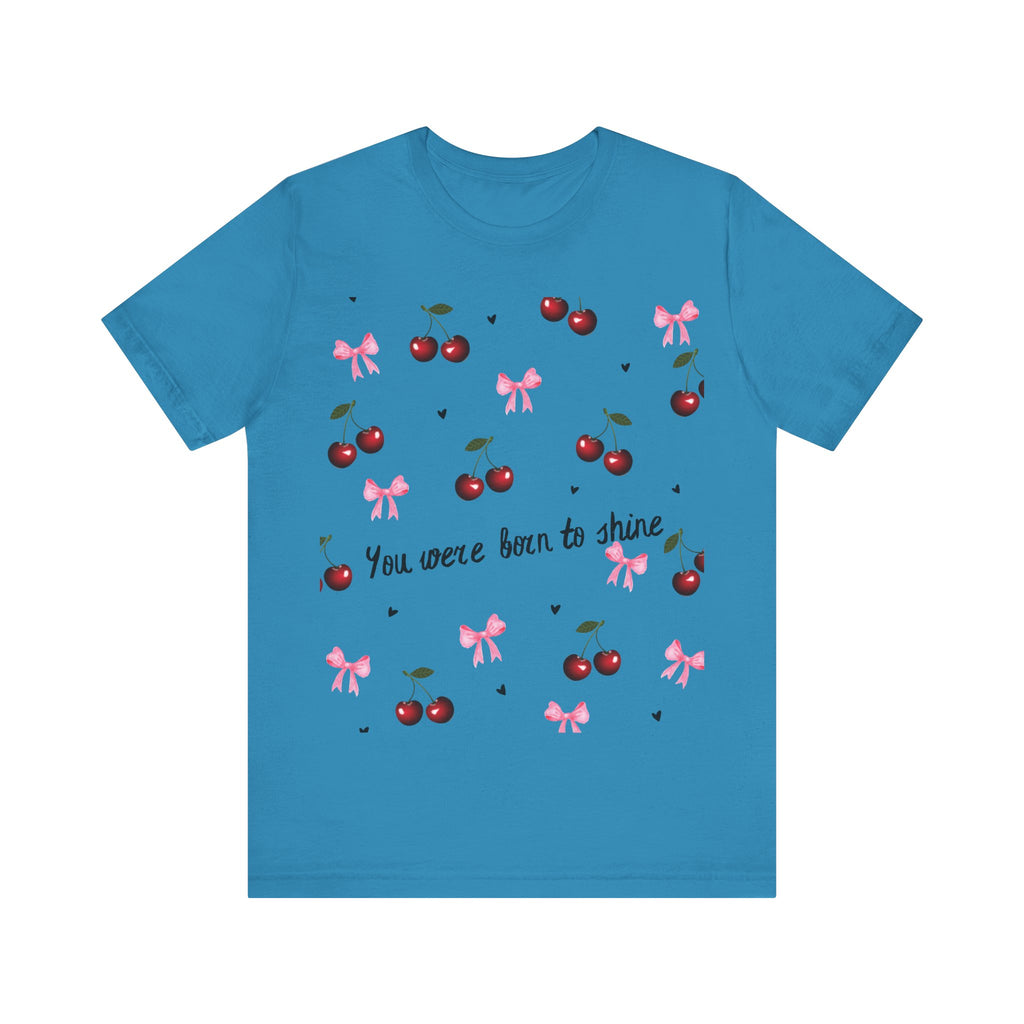 Cherry Blossom Inspirational Tee, Motivational T-Shirt, Cute Summer Shirt, Gift for Her, Birthday Gift, Casual Top