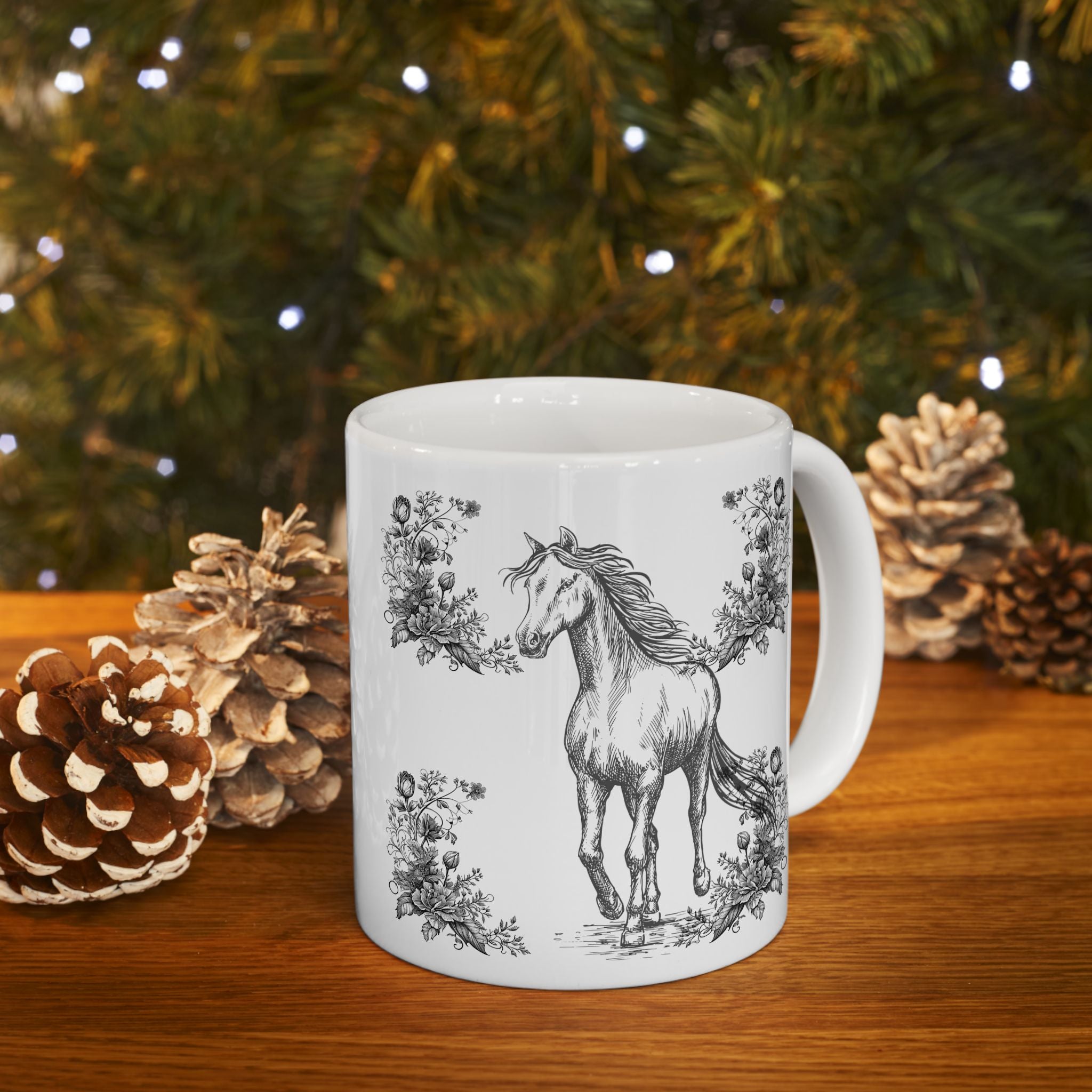 Elegant Floral Ceramic Mug - Perfect Gift for Tea Lovers, Coffee Enthusiasts, Birthdays, Weddings, Home Decor