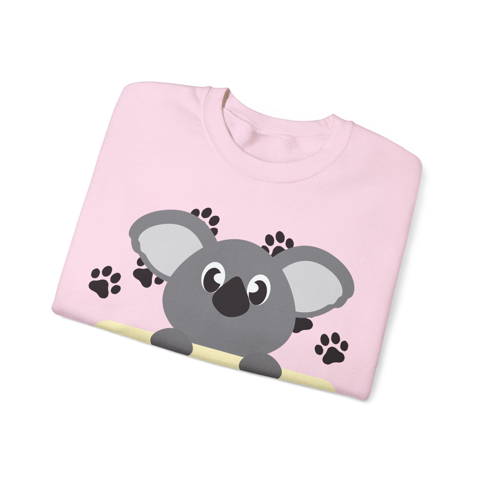 Cute Koala Hello Sweatshirt, Unisex Cozy Crewneck, Pet Lover Gift, Animal Lover Apparel, Fun Casual Wear, Cute Graphic Sweater