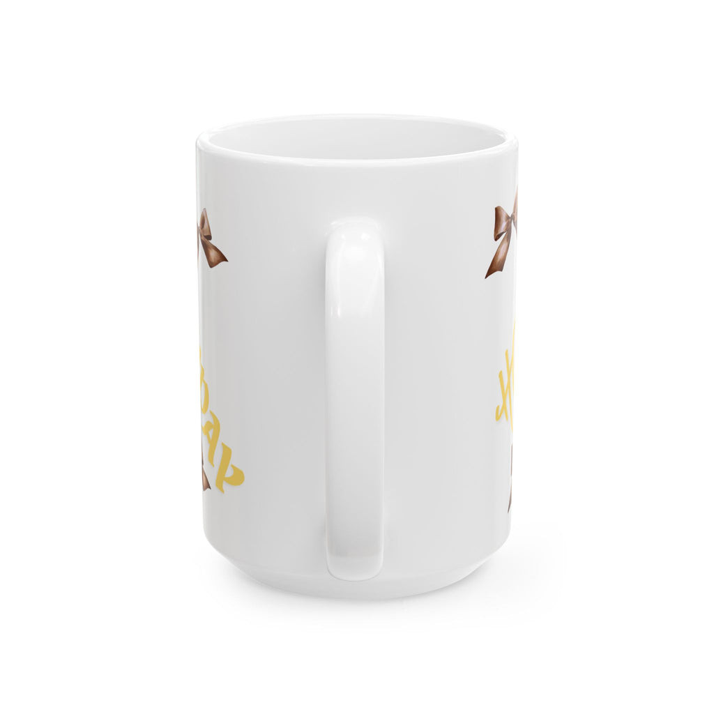 Birthday Floral Mug — Neutral Blossom Ceramic Coffee Cup (11oz & 15oz)