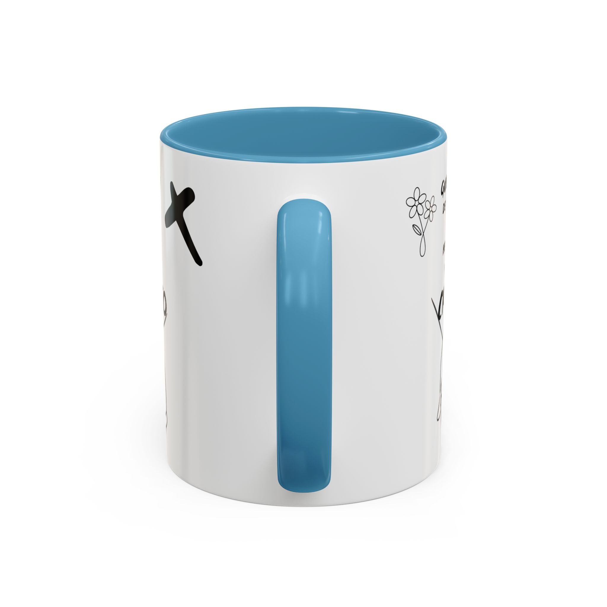 Christian Prayer Warrior Mug — "Guerrera de Oración y Hermana en Cristo" Accent Coffee Cup (11/15oz)