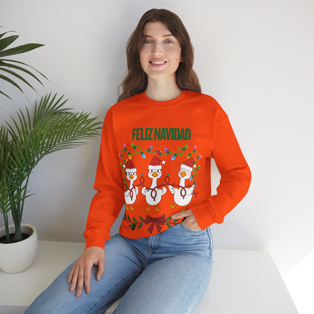 Festive Holiday Sweatshirt - Merry Christmas Crewneck, Cozy Winter Apparel, Ugly Sweater Alternative, Gift Idea for Her and Him
