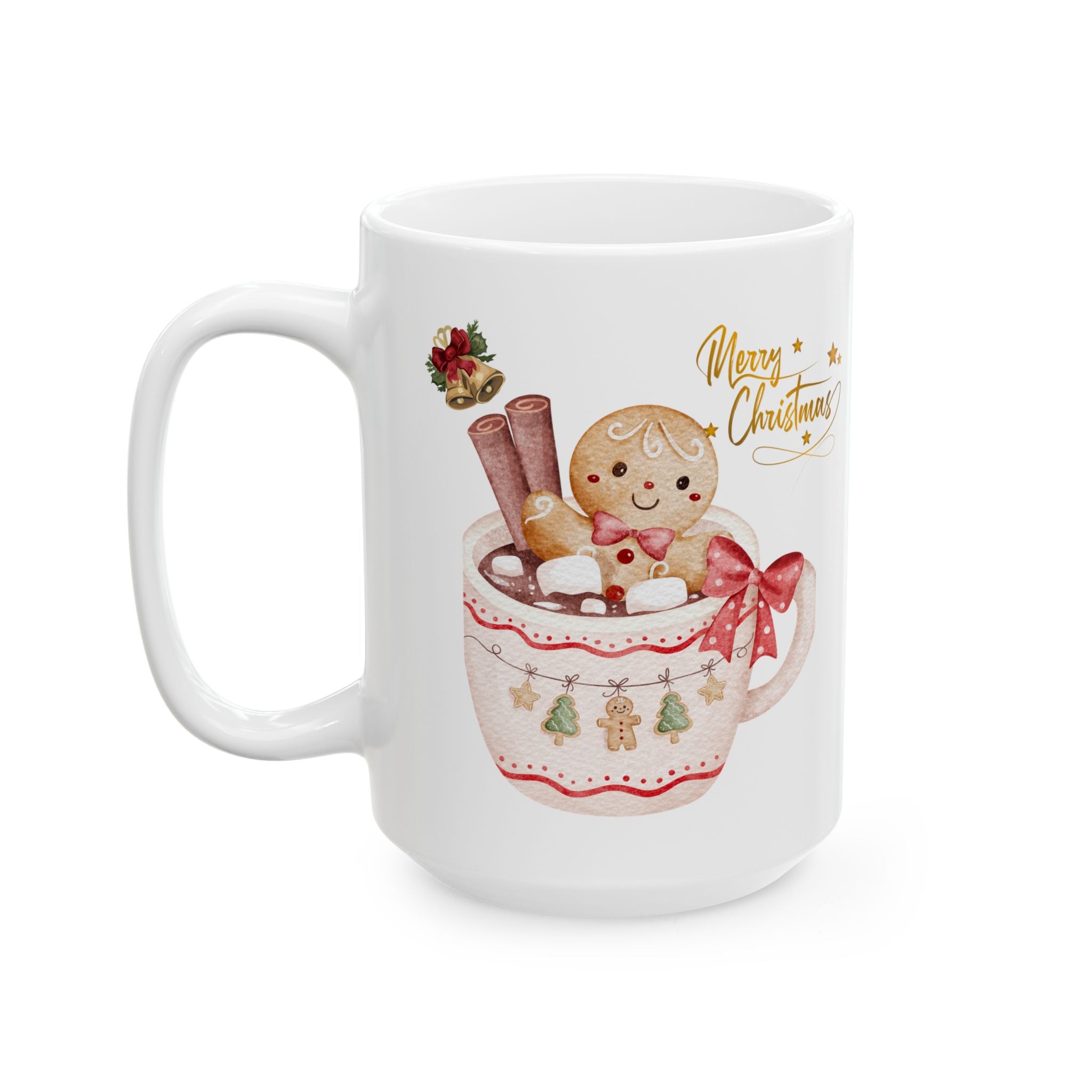 Festive Christmas Mug, Holiday Gift, Coffee Cup, Winter Decor, Ceramic Mug, Christmas Celebration