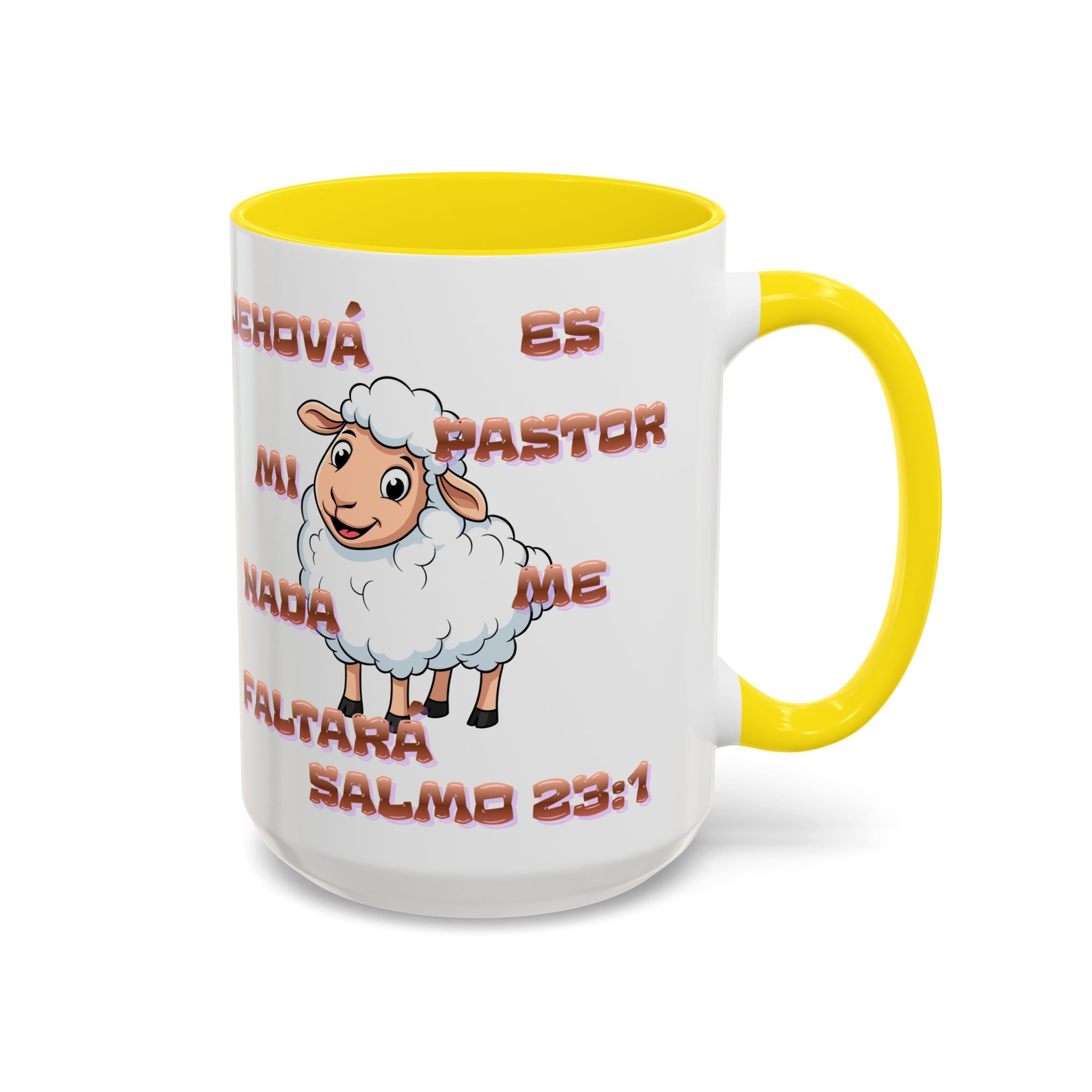 Jehová Es Mi Pastor Coffee Mug — Salmo 23:1 Spanish Christian Accent Mug