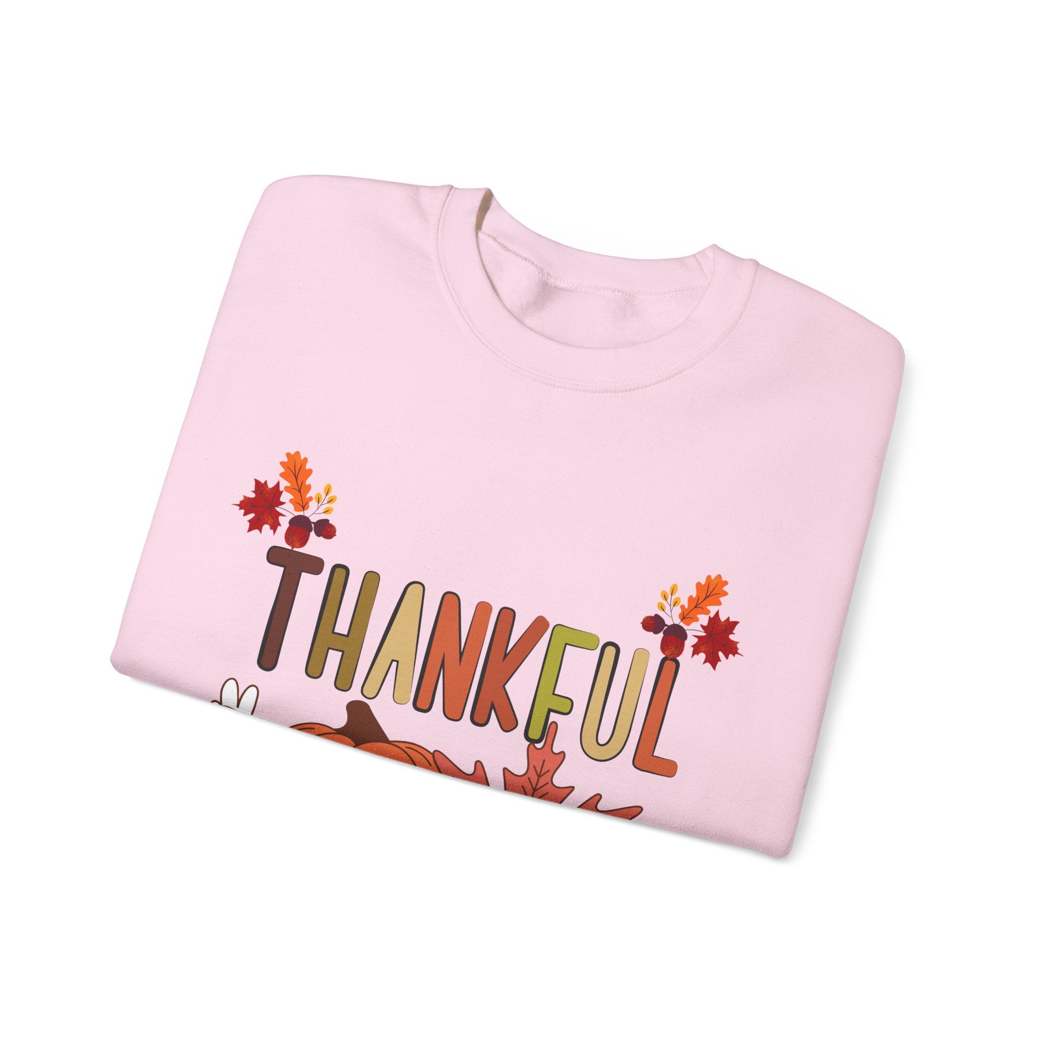 Thankful Autumn Crewneck Sweatshirt, Cozy Fall Sweater, Unisex Sweatshirt, Thanksgiving Gift, Cute Seasonal Apparel