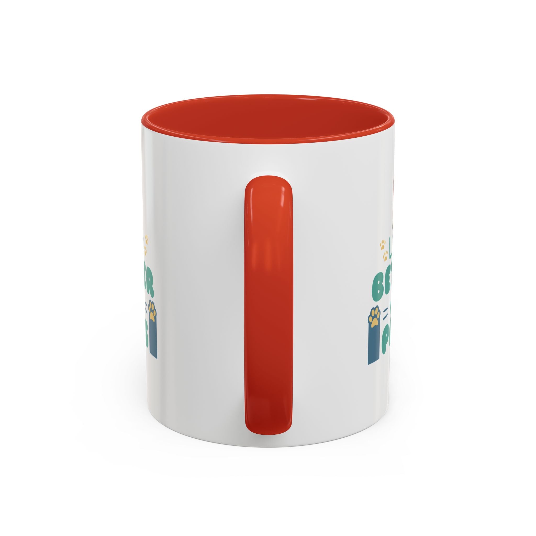 Life's Better with Paws Mug - Pet Lover's Coffee Cup, Dog Themed Gift, Animal Lover Present, Cute Ceramic Mug, Fun Pet Owner Gift
