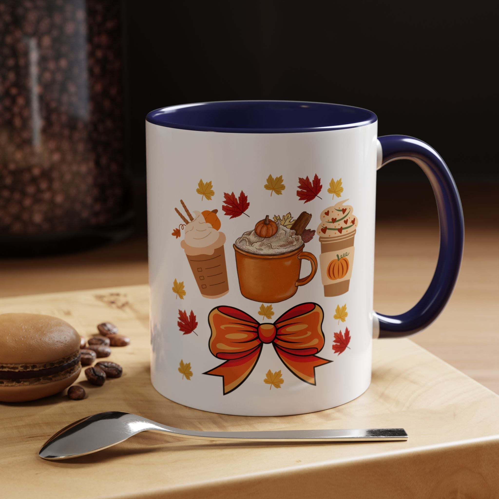 Autumn Coffee Mug, Fall Decor, Pumpkin Spice Gift, Cozy Coffee Cup, Seasonal Kitchenware