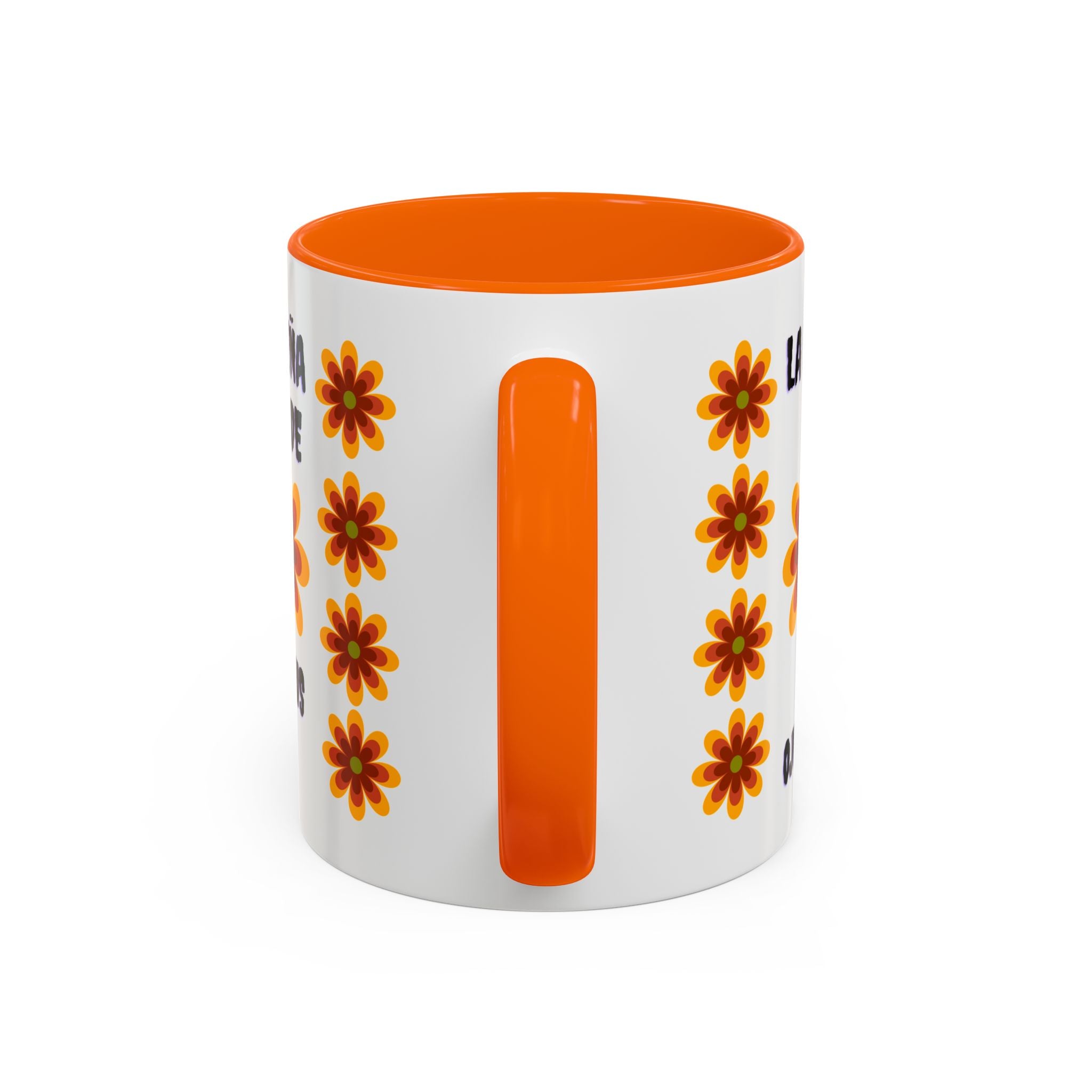 Bright Floral Accent Coffee Mug for Gifts, Home Decor, Coffee Lovers, Spanish Quote, Perfect for Special Occasions