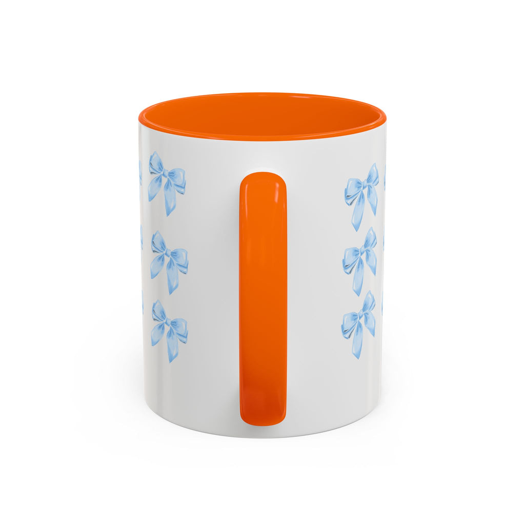 Blue Rose Accent Coffee Mug – Floral Bouquet Design (11/15 oz)