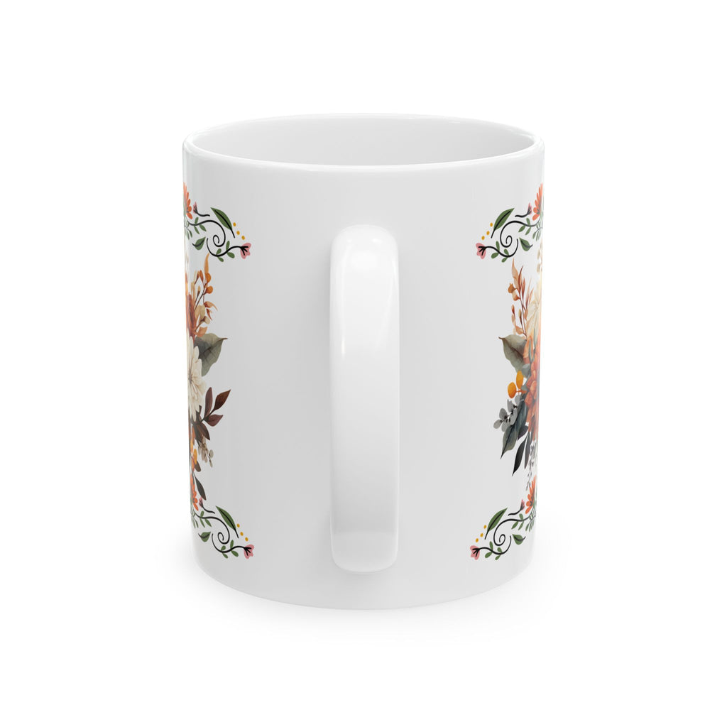 Floral Ceramic Mug - Perfect Gift for Tea Lovers, Home Decor, Coffee Time, Housewarming, Mother's Day