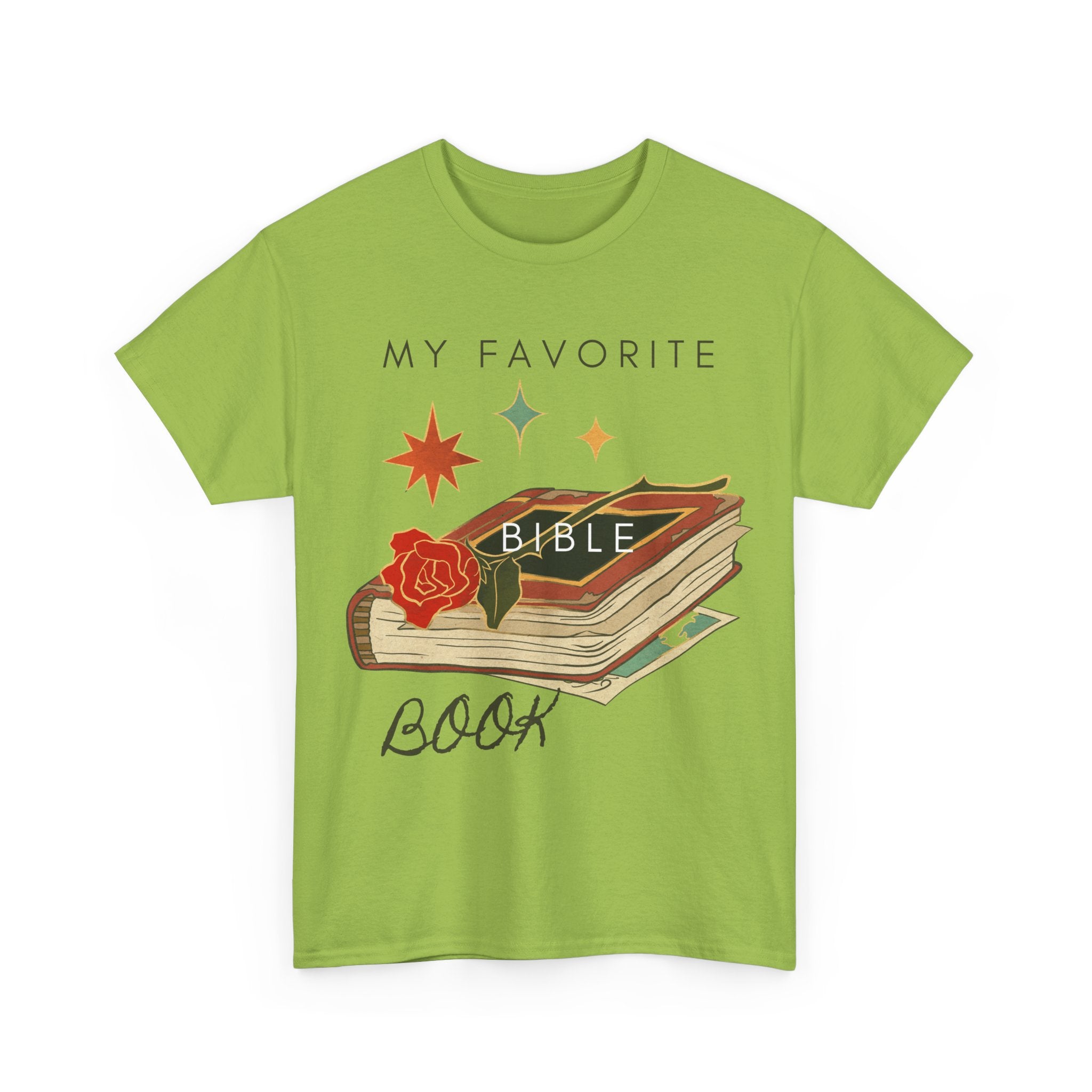 Bible Graphic Tee — "My Favorite Book" Christian Faith T-Shirt