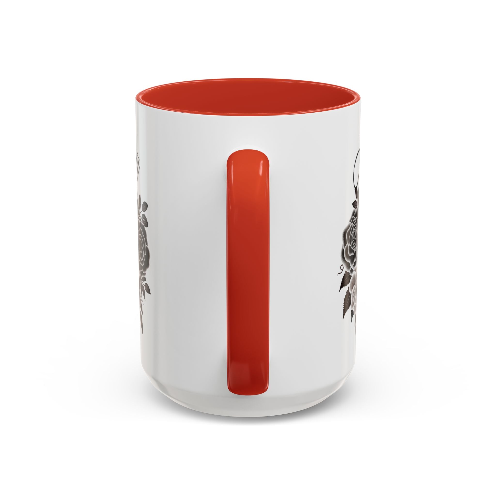 Elegant Floral Accent Coffee Mug for Coffee Lovers, Gift for Her, Home Decor, Valentine's Day, Birthday