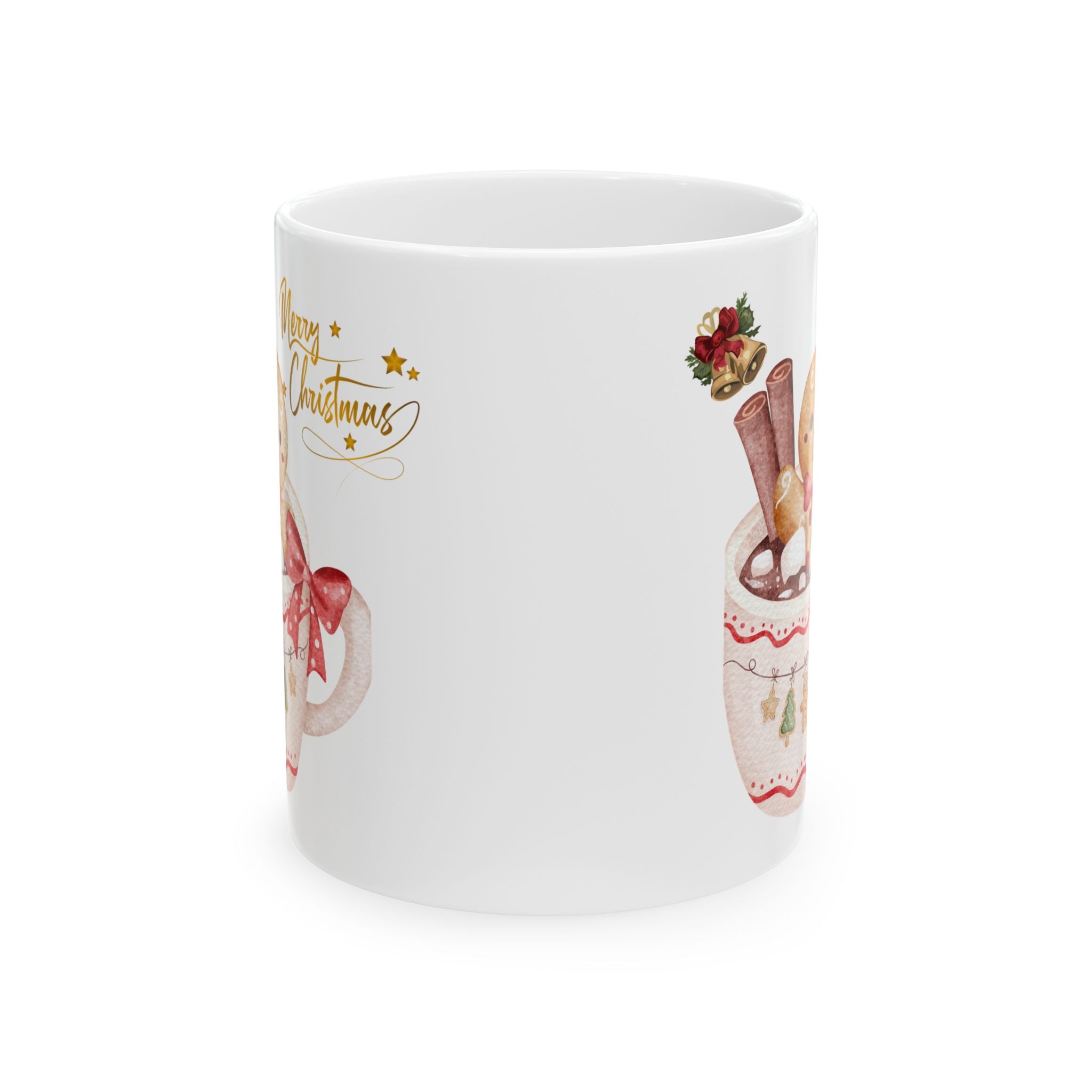 Festive Christmas Mug, Holiday Gift, Coffee Cup, Winter Decor, Ceramic Mug, Christmas Celebration