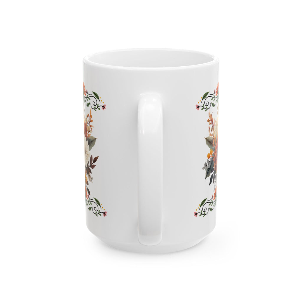 Floral Ceramic Mug - Perfect Gift for Tea Lovers, Home Decor, Coffee Time, Housewarming, Mother's Day