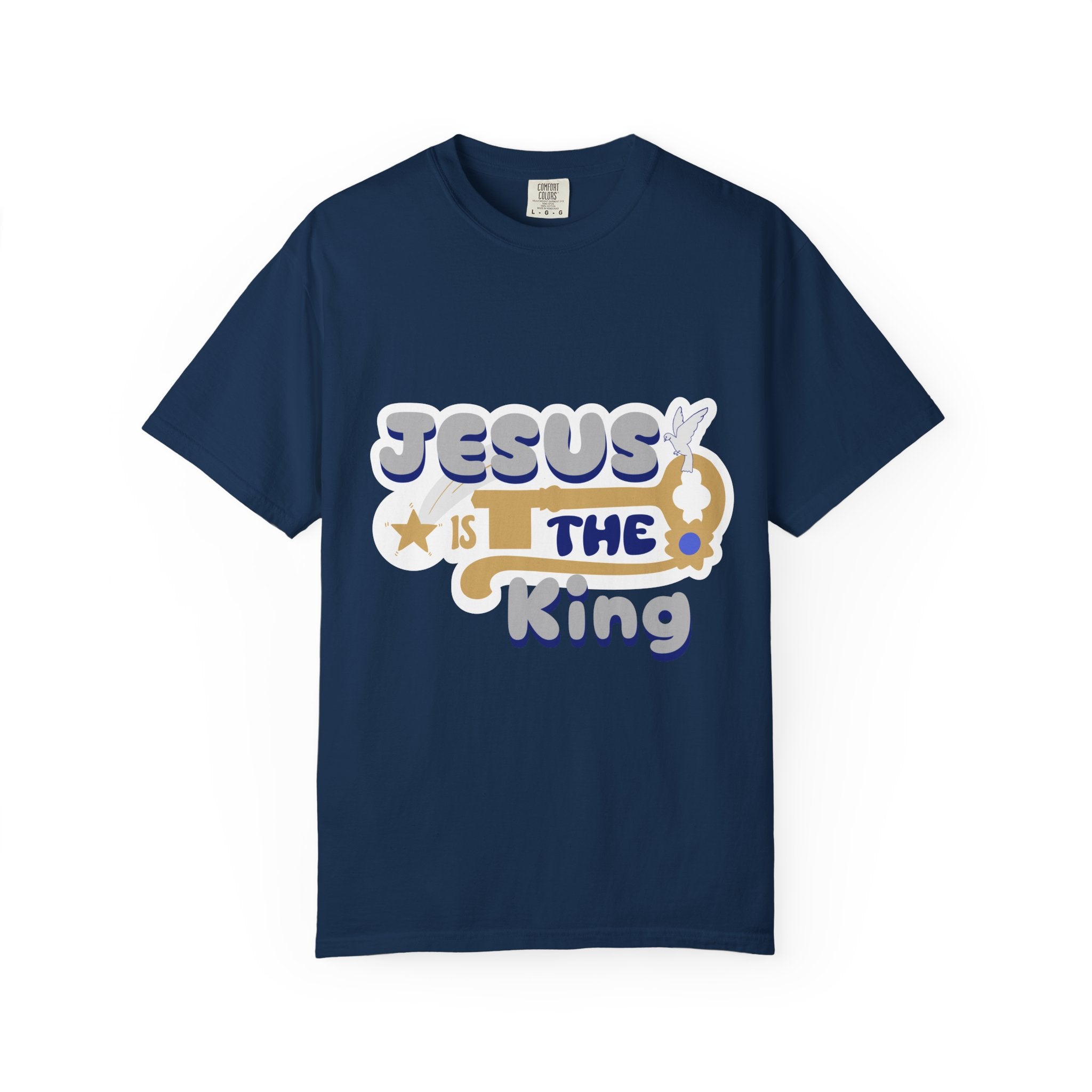 Jesus Is The King T-Shirt — Retro Christian Faith Tee