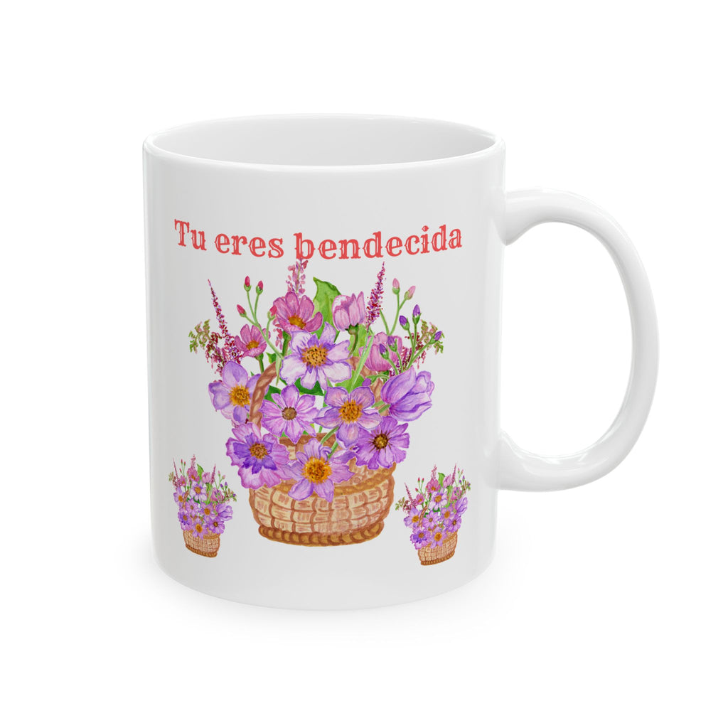 Charming Floral Ceramic Mug, Gift for Her, Coffee Lover, Tea Mug, Mother's Day Gift, Personalized Pottery, Home Decoration