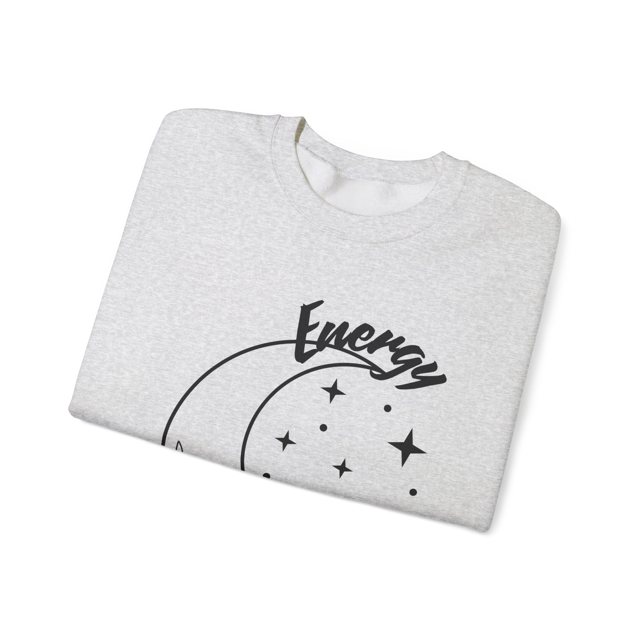 Celestial Energy Sweatshirt, Moon and Flowers Crewneck, Cozy Unisex Top, Astrology Gift, Spiritual Apparel, Birthday Gift, Everyday Wear