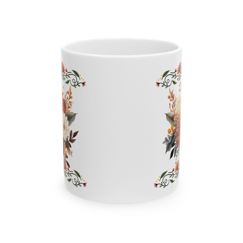 Floral Ceramic Mug - Perfect Gift for Tea Lovers, Home Decor, Coffee Time, Housewarming, Mother's Day