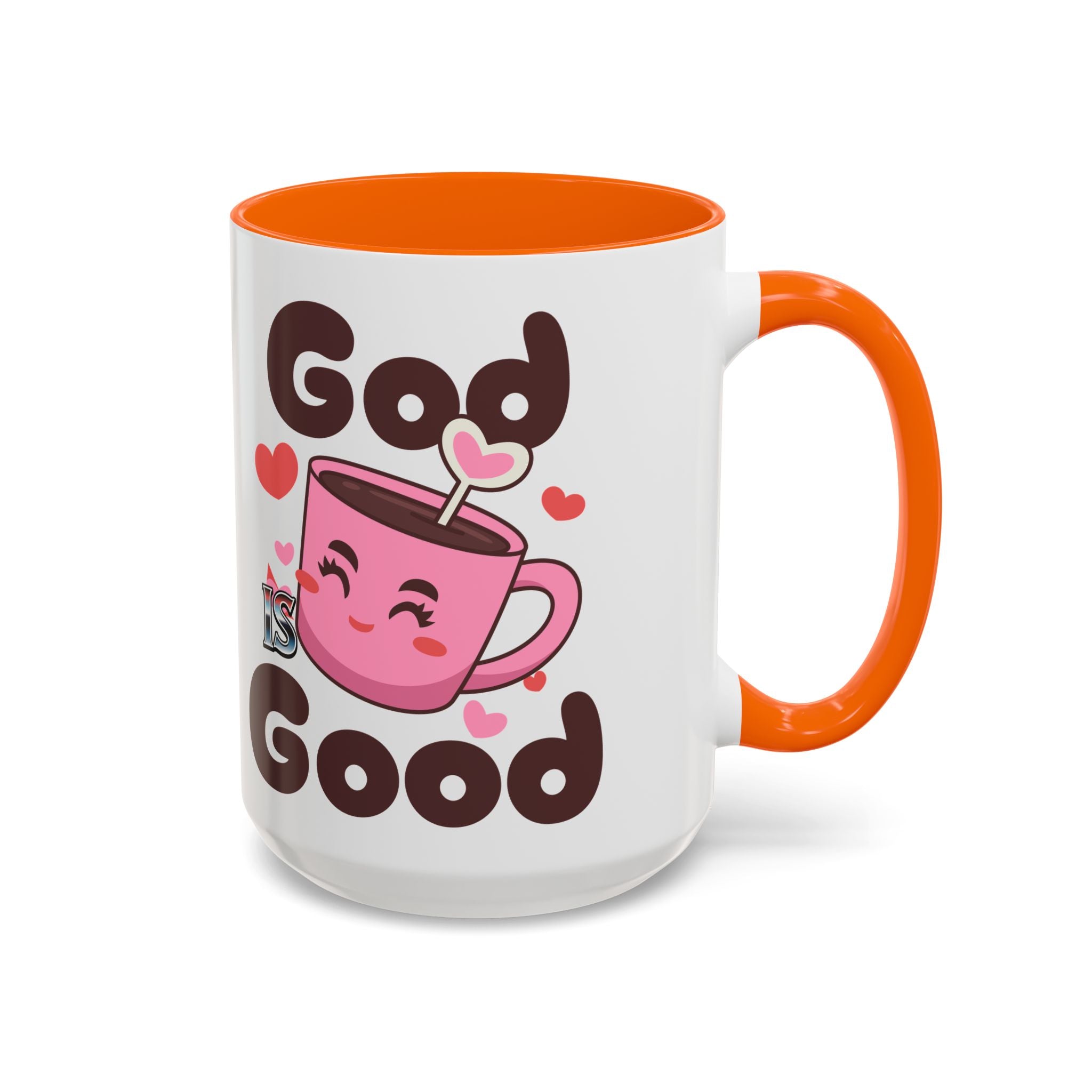 Cute God is Good Coffee Mug | Love Inspired Drinkware for Coffee Lovers, Gift for Friends, Anniversaries, Home Decor, Faith-Based Gifts