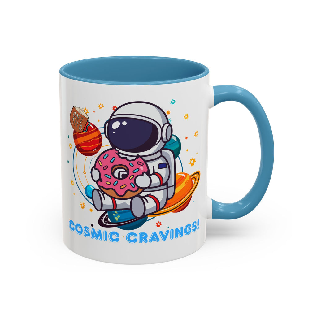 Cosmic Cravings Coffee Mug, Space-Themed Drinkware, Cute Astronaut Gift, Fun Kitchen Decor, Perfect for Space Lovers!