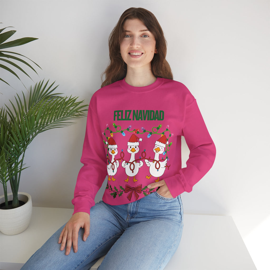 Festive Holiday Sweatshirt - Merry Christmas Crewneck, Cozy Winter Apparel, Ugly Sweater Alternative, Gift Idea for Her and Him