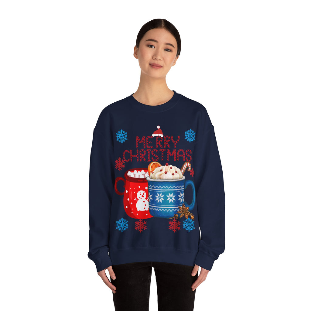 Merry Christmas Hot Cocoa Crewneck Sweatshirt