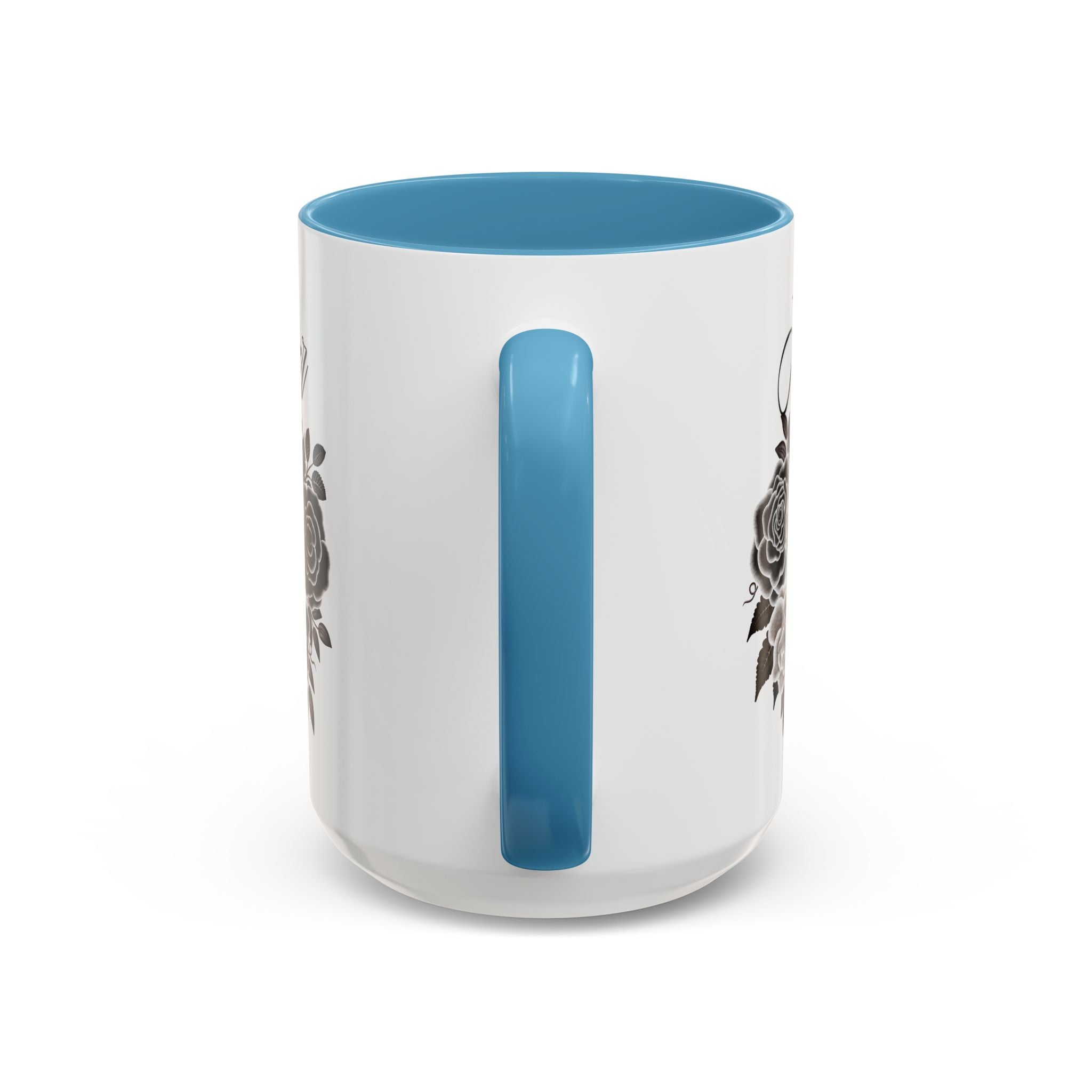 Elegant Floral Accent Coffee Mug for Coffee Lovers, Gift for Her, Home Decor, Valentine's Day, Birthday