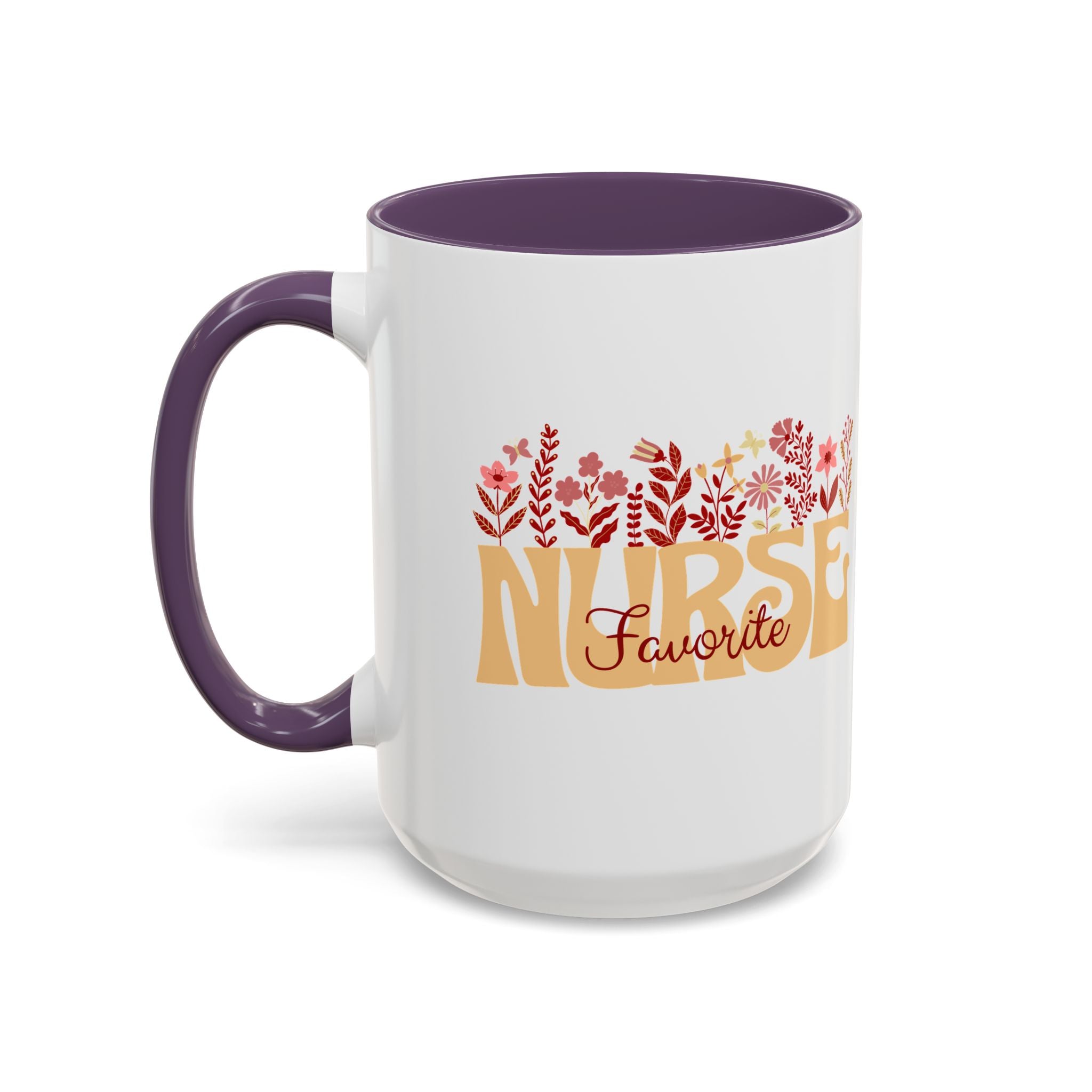 Nurse Favorite Coffee Mug | Floral Mug for Nurses | Gift for Nurse Appreciation Week, Nurses Day, Medical Professionals