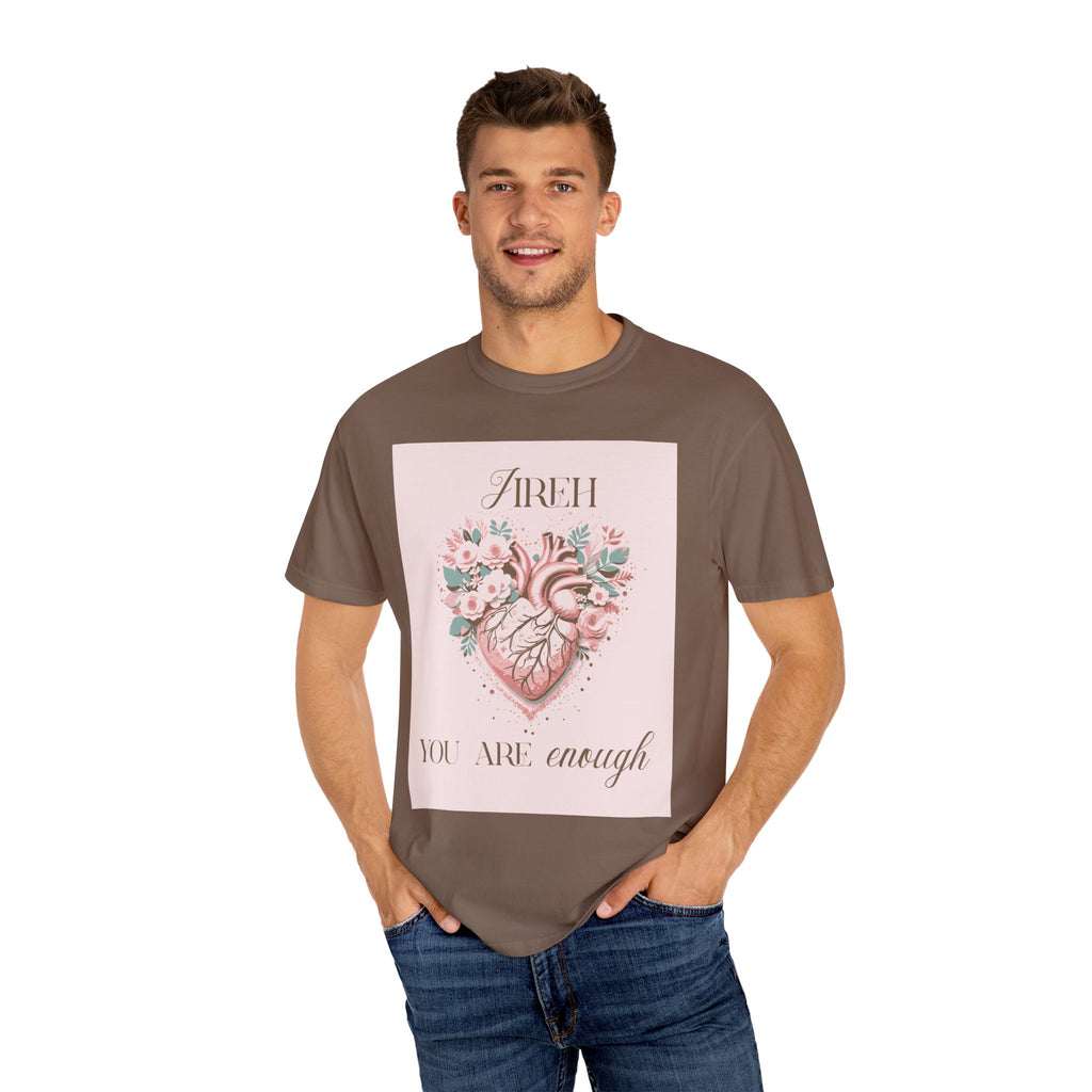 You Are Enough Floral Heart T-Shirt