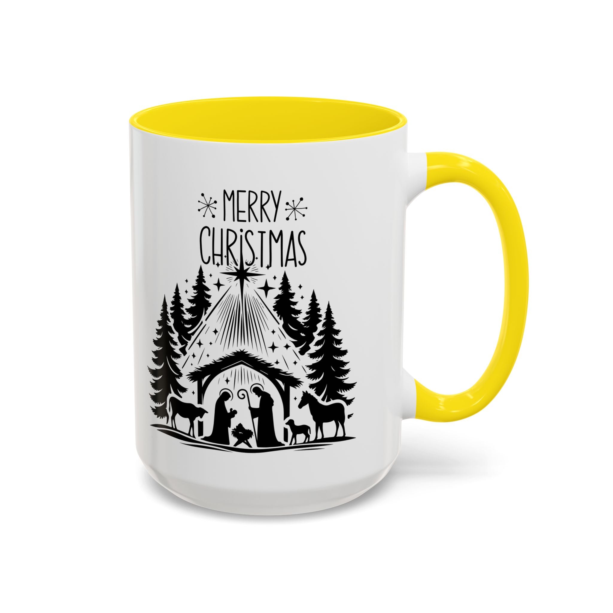 Cozy Holiday Coffee Mug, Winter Beverage Cup for Christmas, Gift for Nature Lovers, Camping Mug, Rustic Home Decor, Festive Drinkware