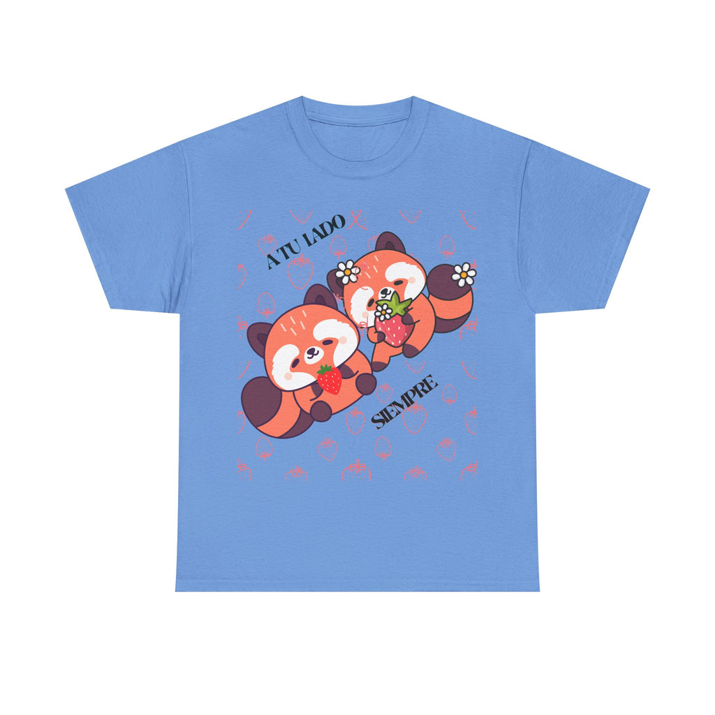 Red Panda Snack Time T-Shirt – Cute Kawaii Animal Tee with "A Little So Sweet" Design