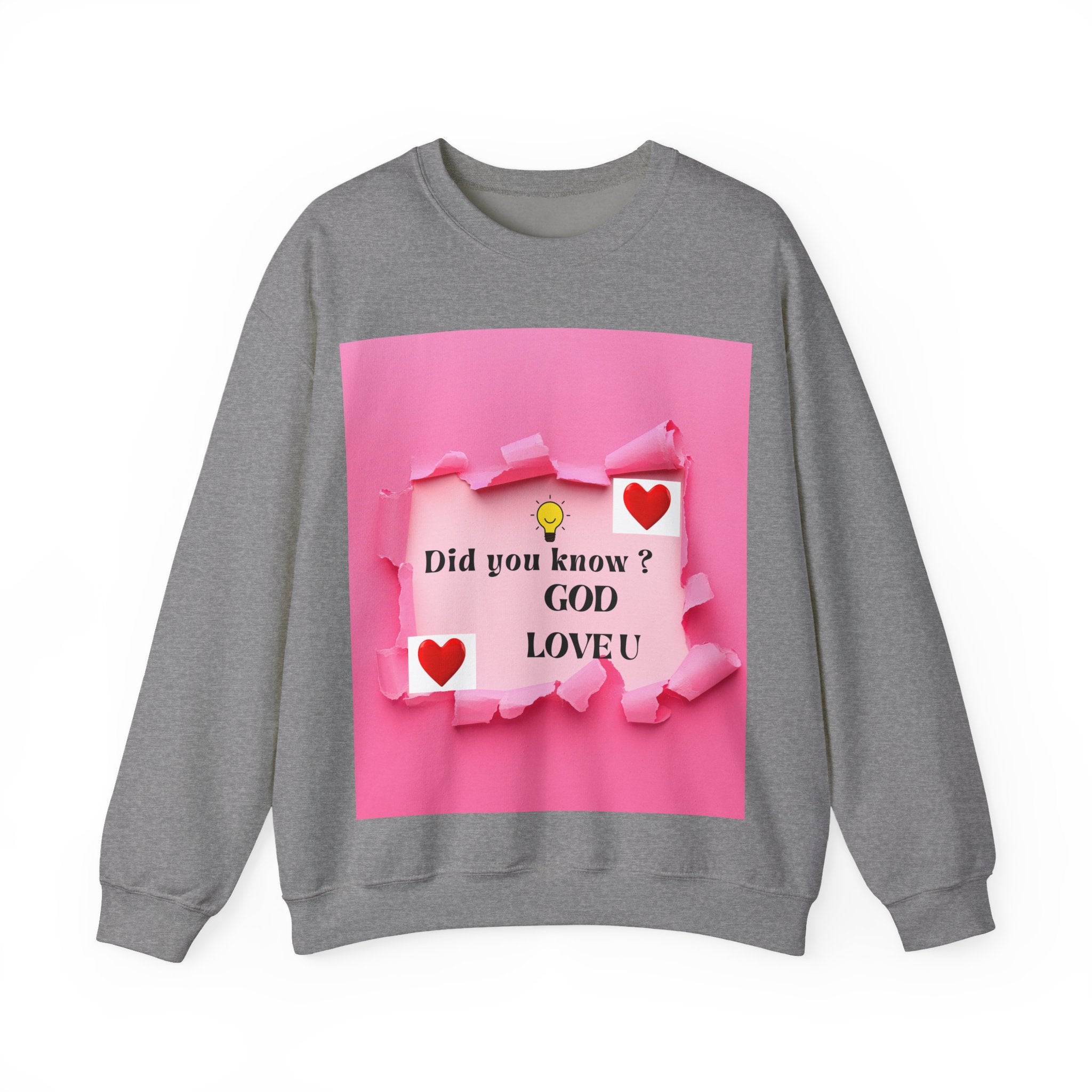 Cute Love Message Crewneck Sweatshirt, Cozy Gift for Her, Valentine's Day, Inspirational Sweater, Comfortable Everyday Wear