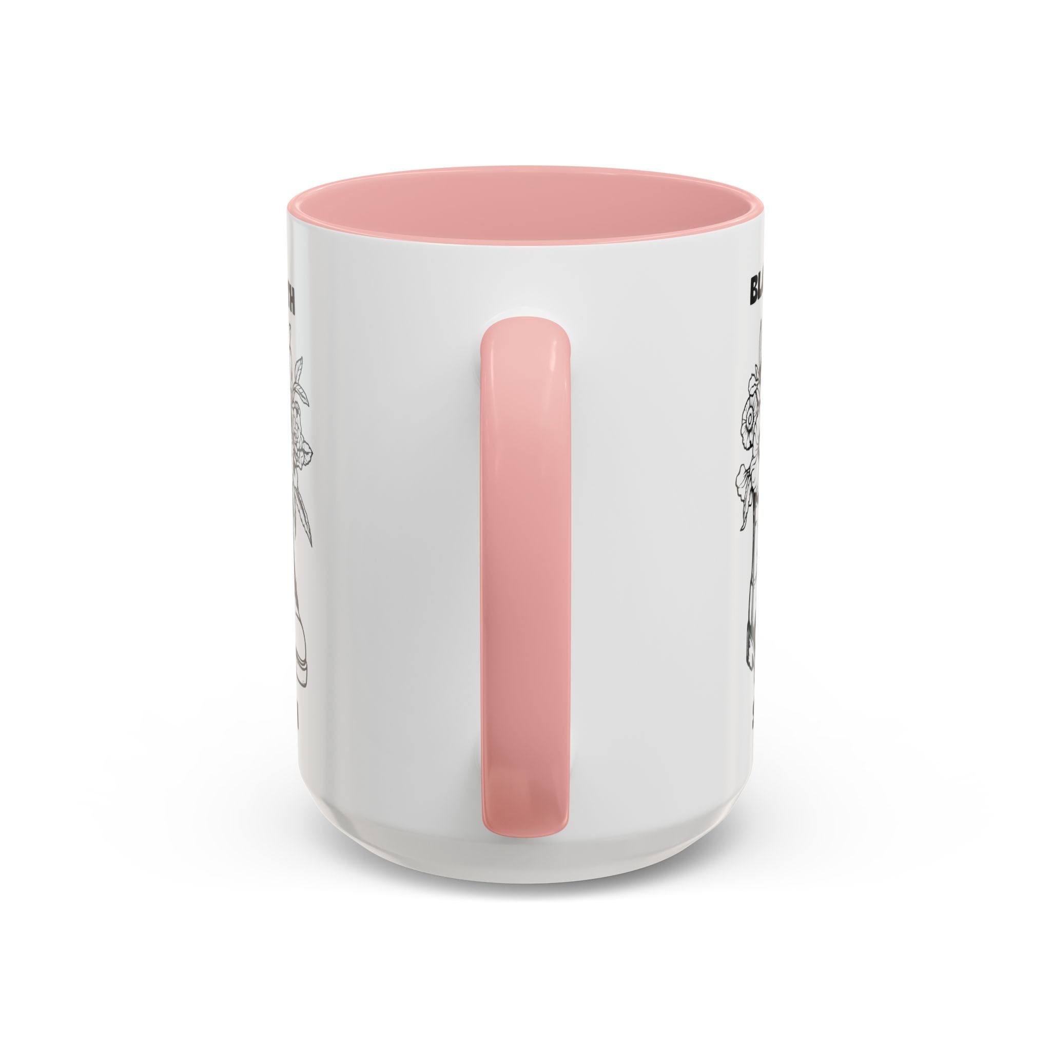 Bloom With Strength Coffee Mug — Floral Boots Inspirational Accent Mug (11/15oz)