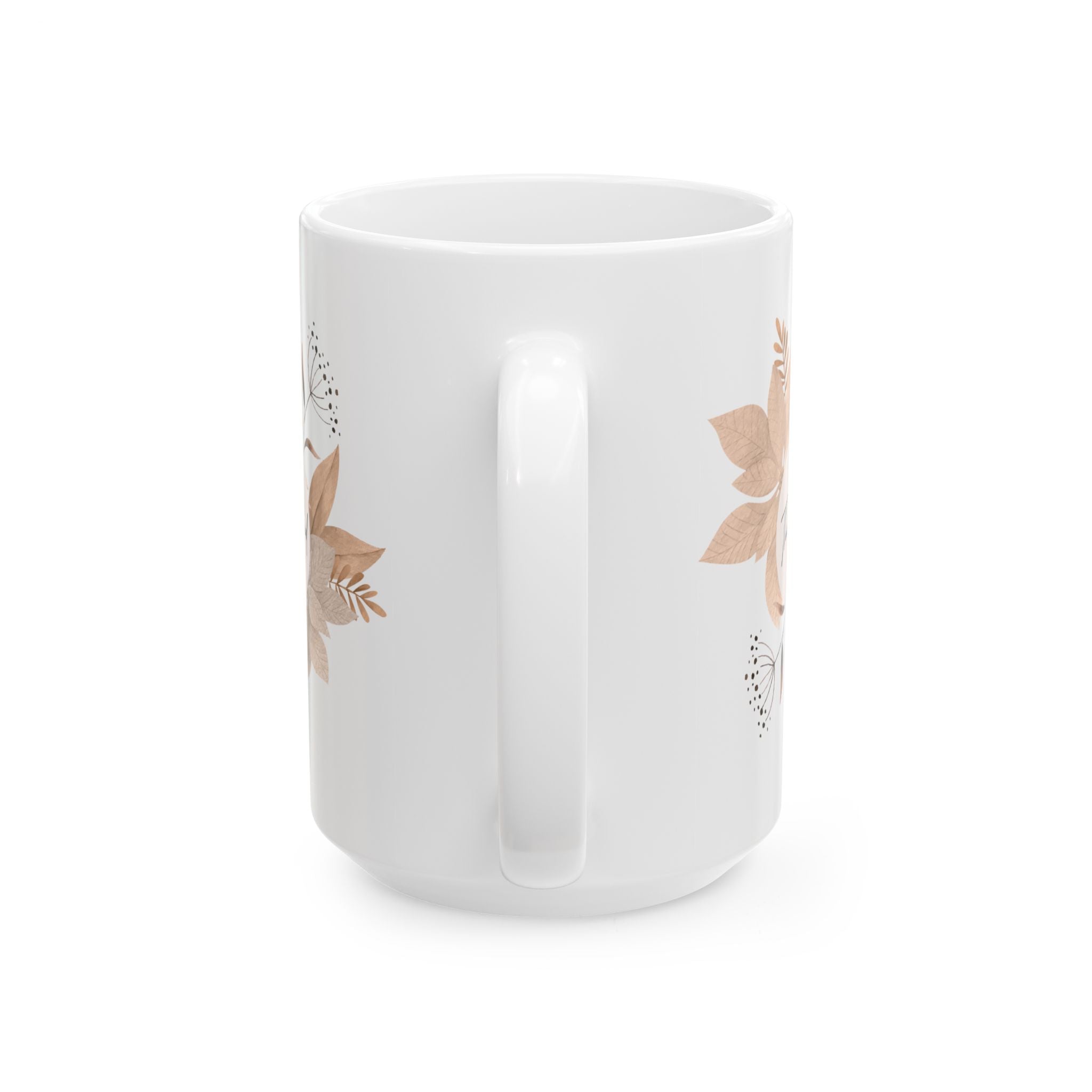 Chic Floral Ceramic Mug for Coffee Lovers, Perfect Gift for Friends, Tea Mug, Home Decor, Office Cup, Wedding Present