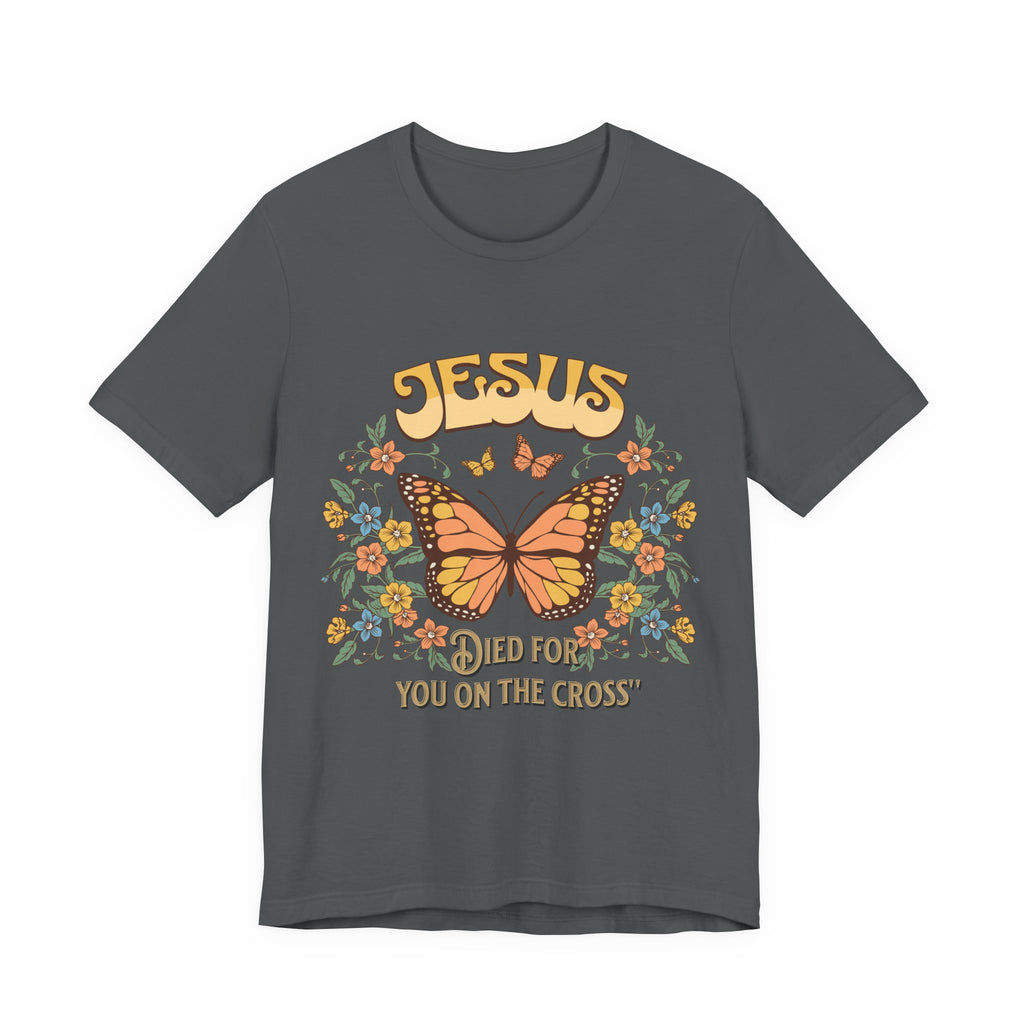 Jesus Butterfly Tee, Vintage Inspired Christian Unisex T-Shirt, Faith Apparel, Religious Gift, Casual Wear