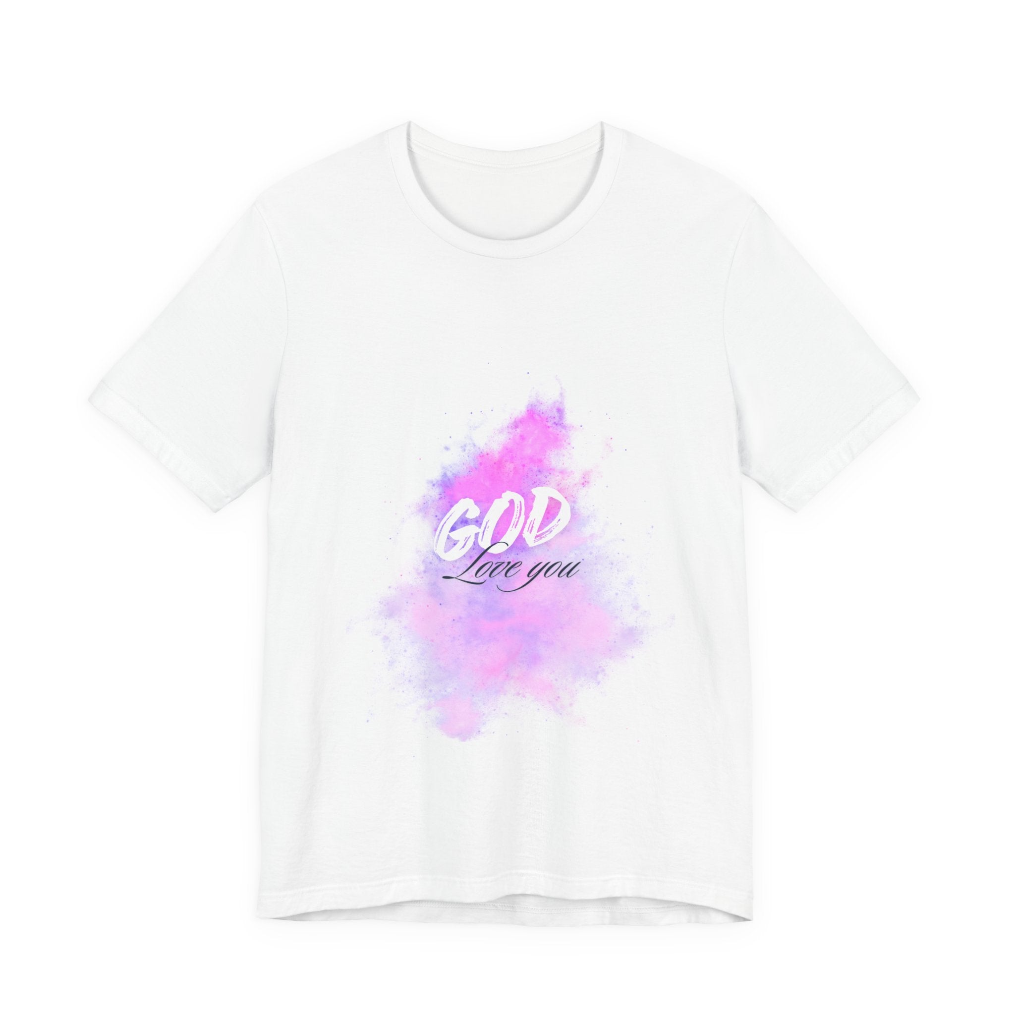 God Love You Tee - Inspirational Short Sleeve Shirt, Faith-Based Gift, Christian Apparel, Motivational T-Shirt, Perfect for Worship