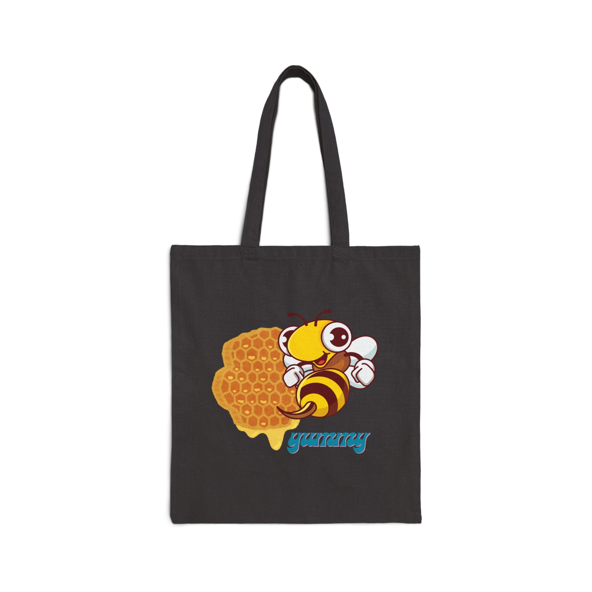 Cute Bee Tote Bag | Eco-Friendly Canvas Bag for Daily Use, Grocery, Beach Essentials, Gift, Yummy Design