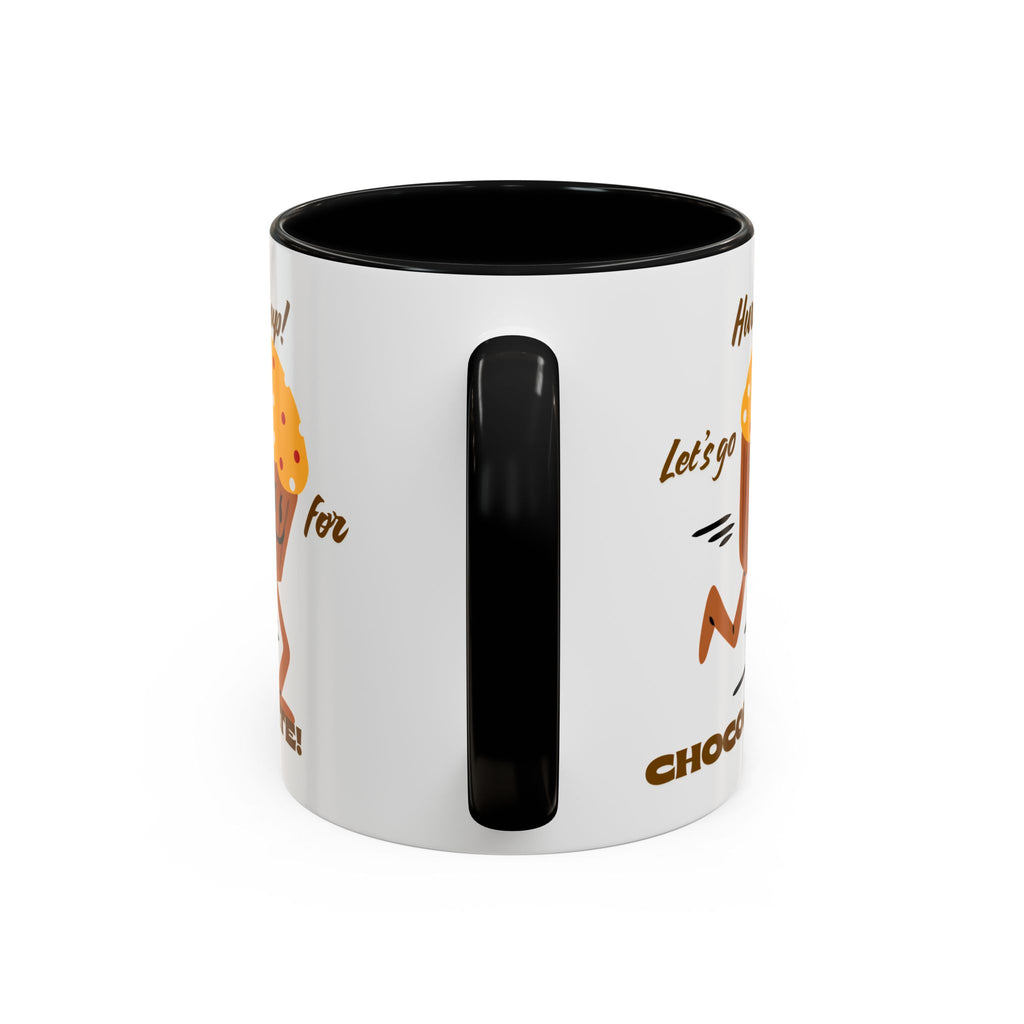 Chocolate Lover's Accent Coffee Mug - Fun Mug for Coffee, Gift for Bakers, Cute Kitchen Decor, Dessert Enthusiast