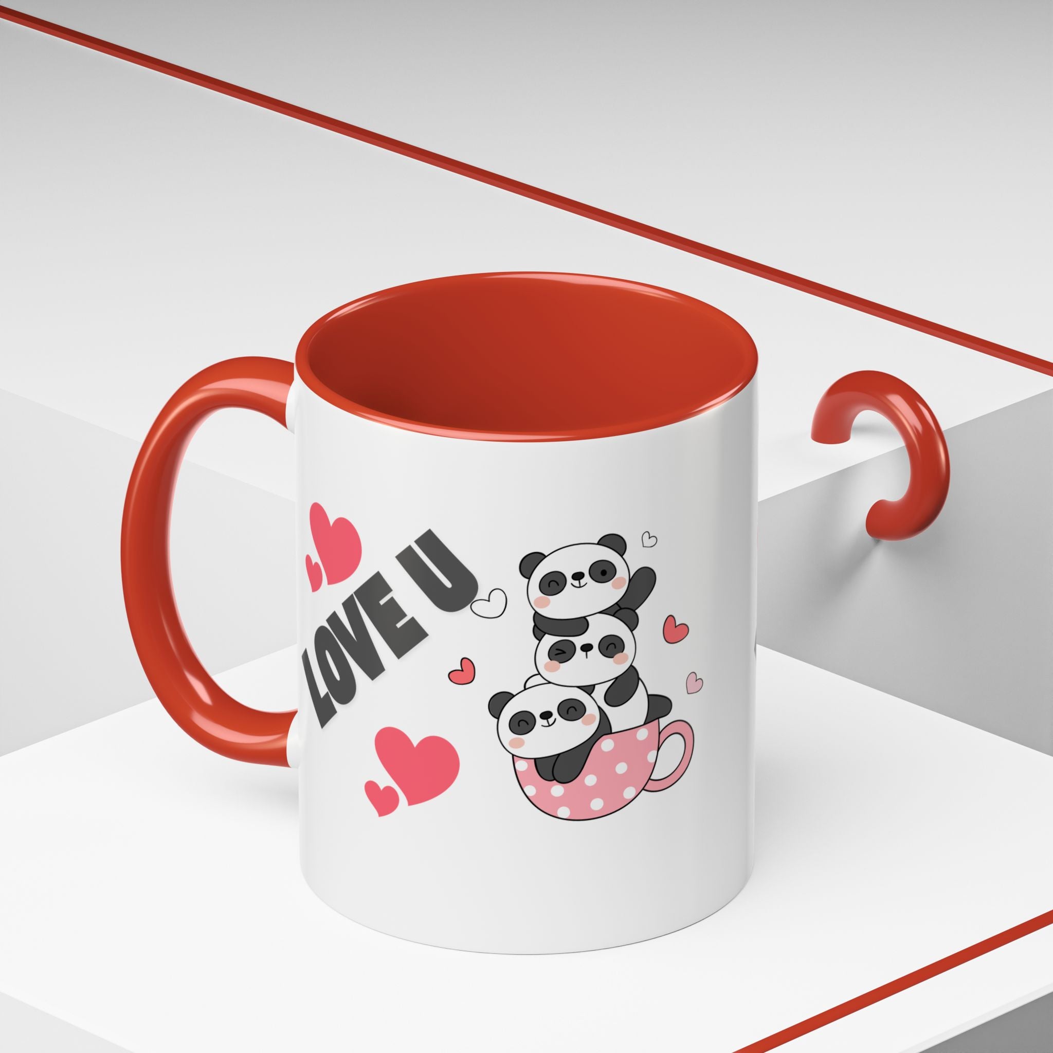 Adorable Panda Love Coffee Mug - Perfect Gift for Couples, Birthdays, Valentine's Day, Cute Kitchen Decor