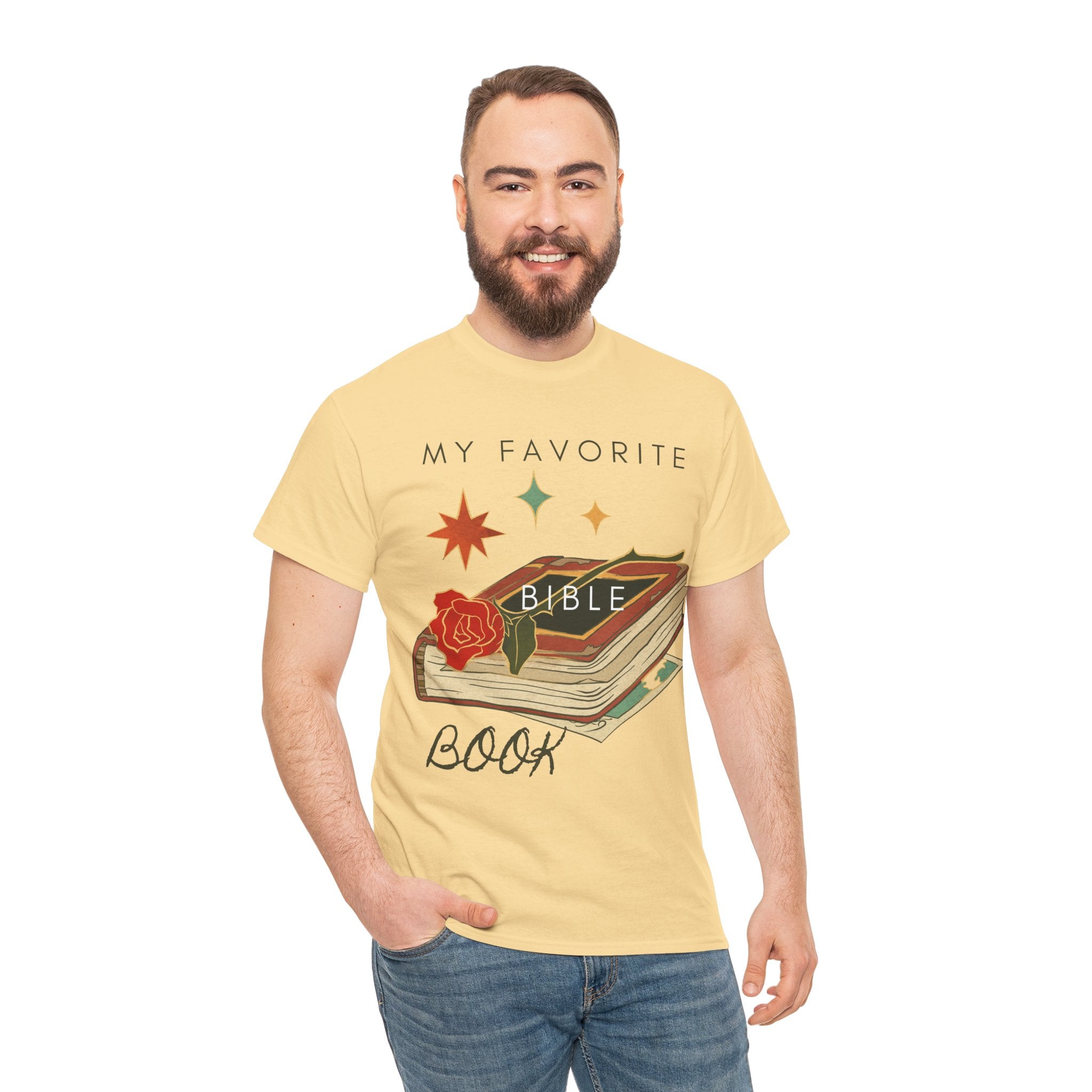 Bible Graphic Tee — "My Favorite Book" Christian Faith T-Shirt