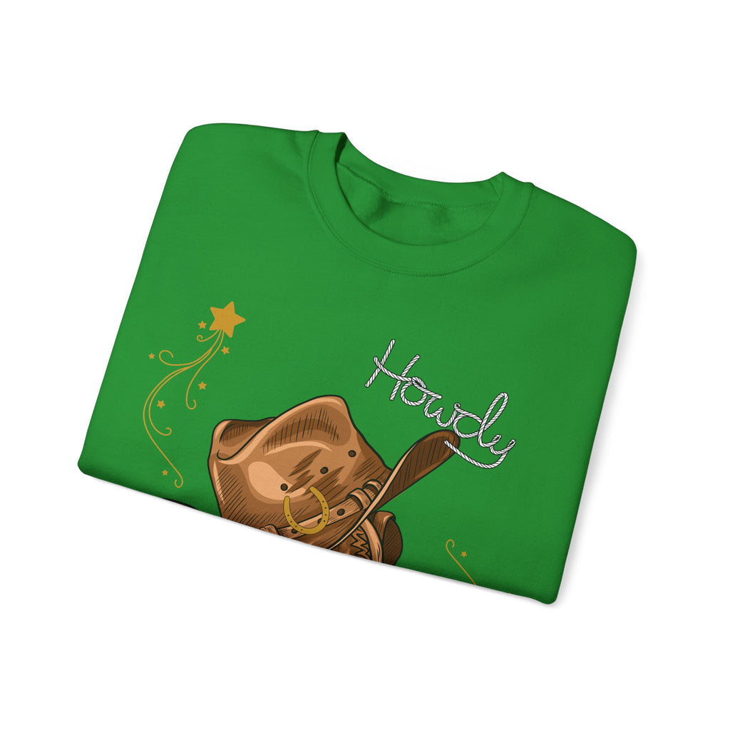 Howdy Cowboy Crewneck Sweatshirt | Unisex Sweatshirt, Western Apparel, Fall Fashion, Gift for Him/Her, Casual Wear